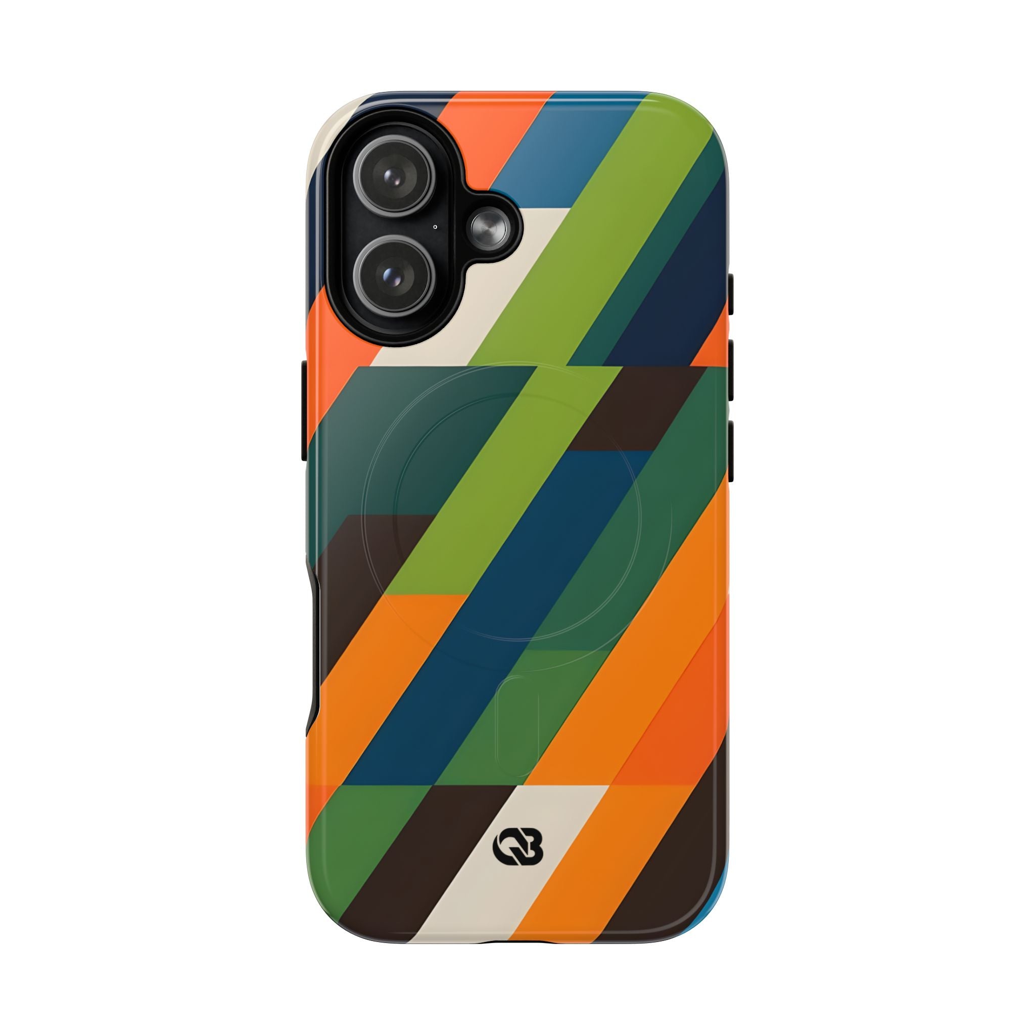 Angled Retro Mosaic · Tough+ Phone Case for iPhone · Magsafe