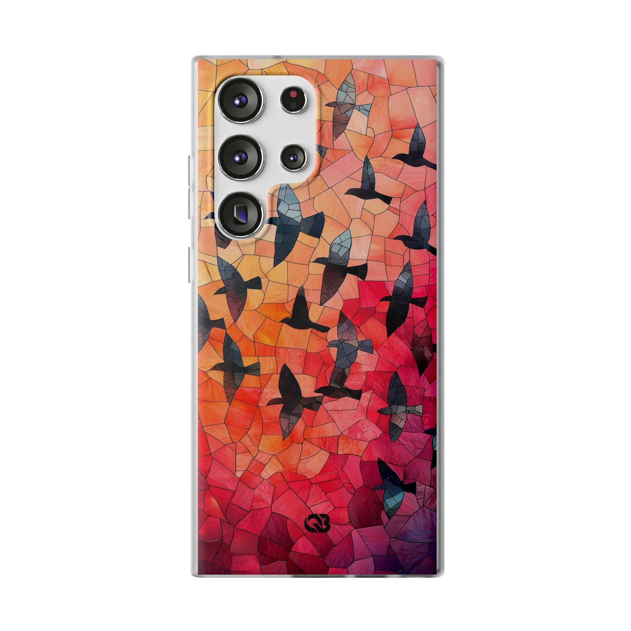 Ember Mosaic Wings · Soft Phone Case for Samsung