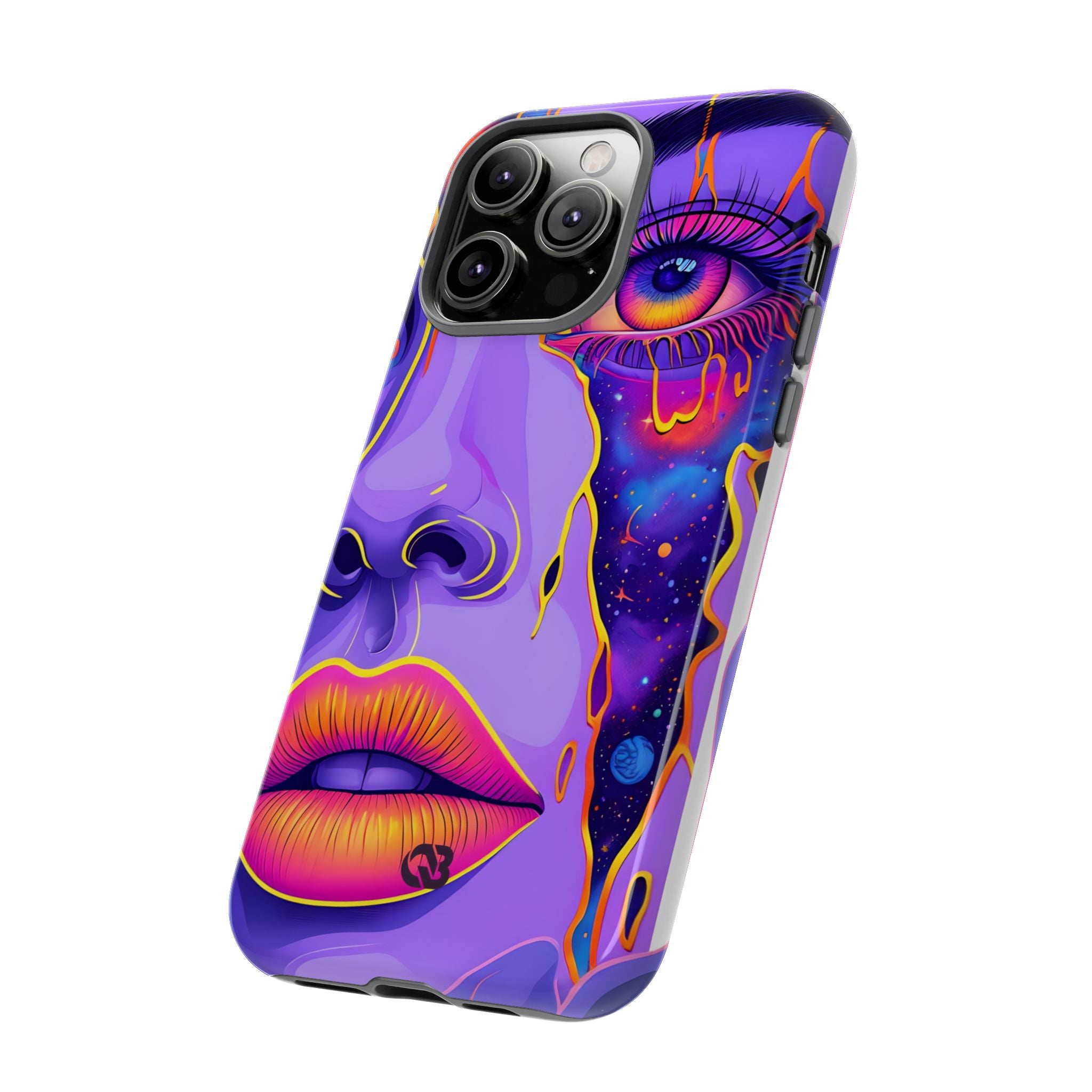 Violet Cosmic Gaze · Tough Custodia per iPhone