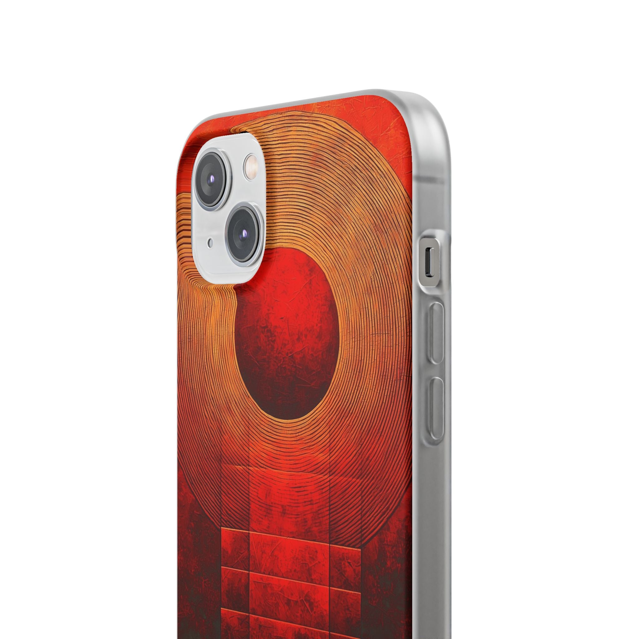 Crimson Orbit iPhone 14 Plus Case - Soft