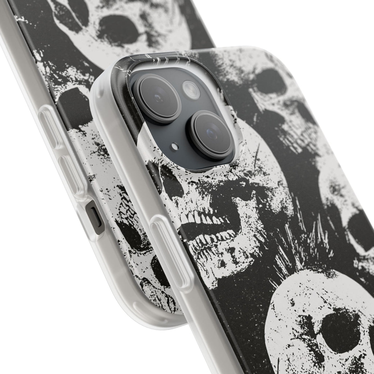 Punk Skull Riot · Lite Phone Case for iPhone · Black