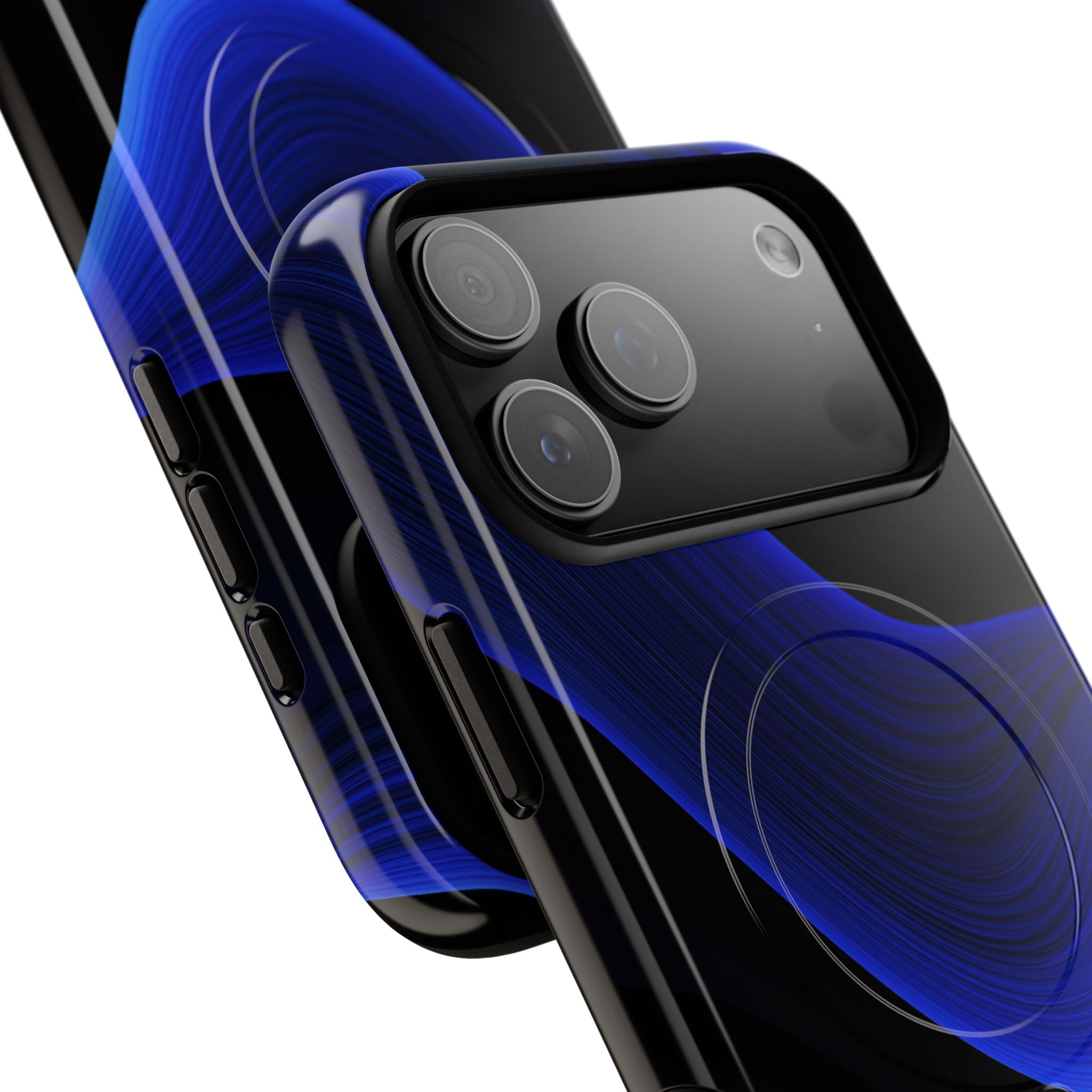 Blue Tough 2.0 Magsafe Phone Case for iPhone - Electric Cobalt Flow