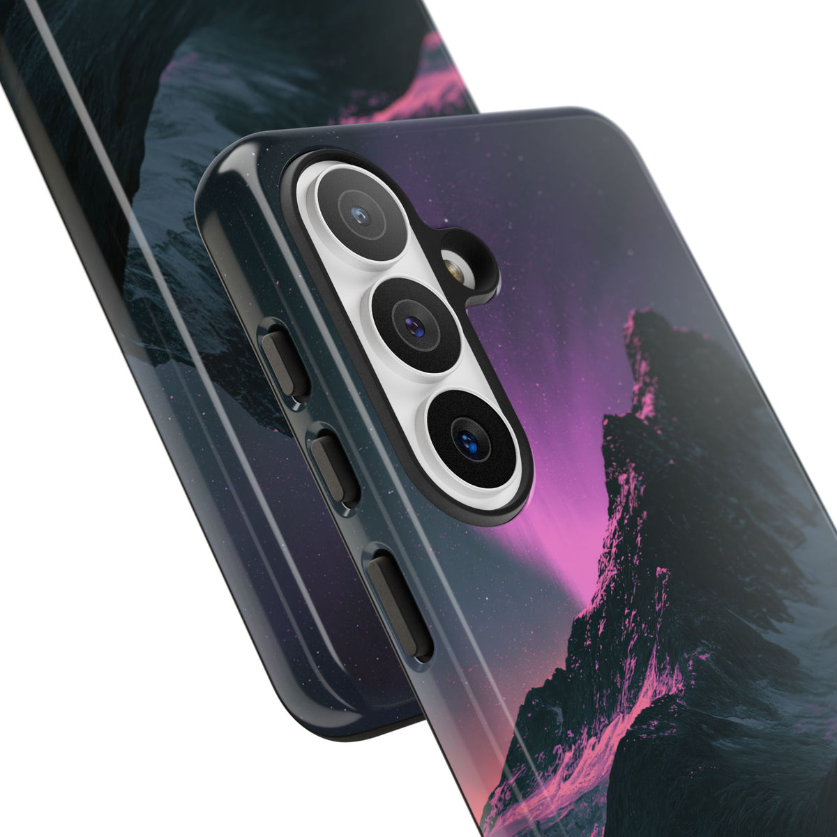 Arctic Aurora Summit · Tough Phone Case for Samsung · Black