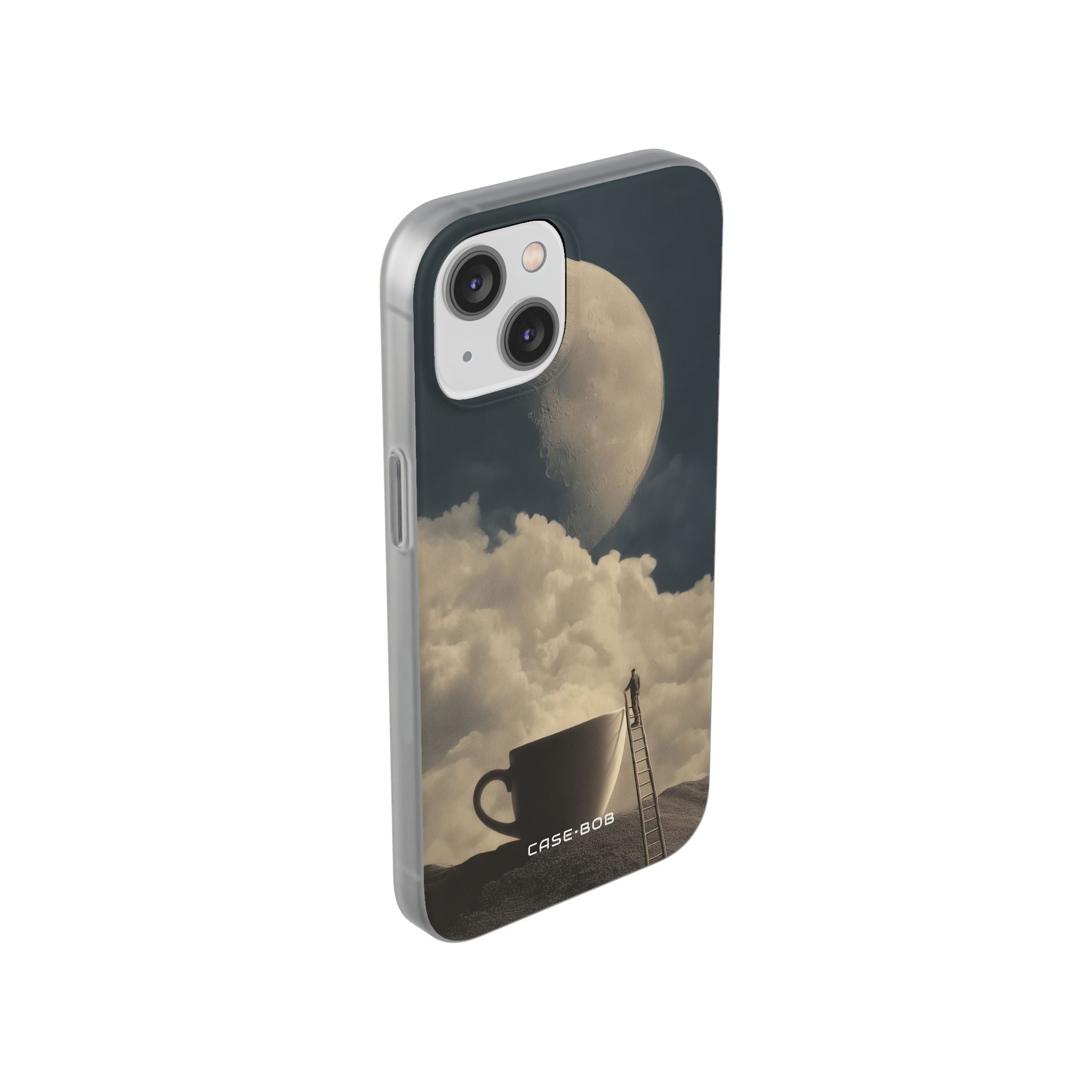 Moonlit Cup iPhone 14 Cover - Blød