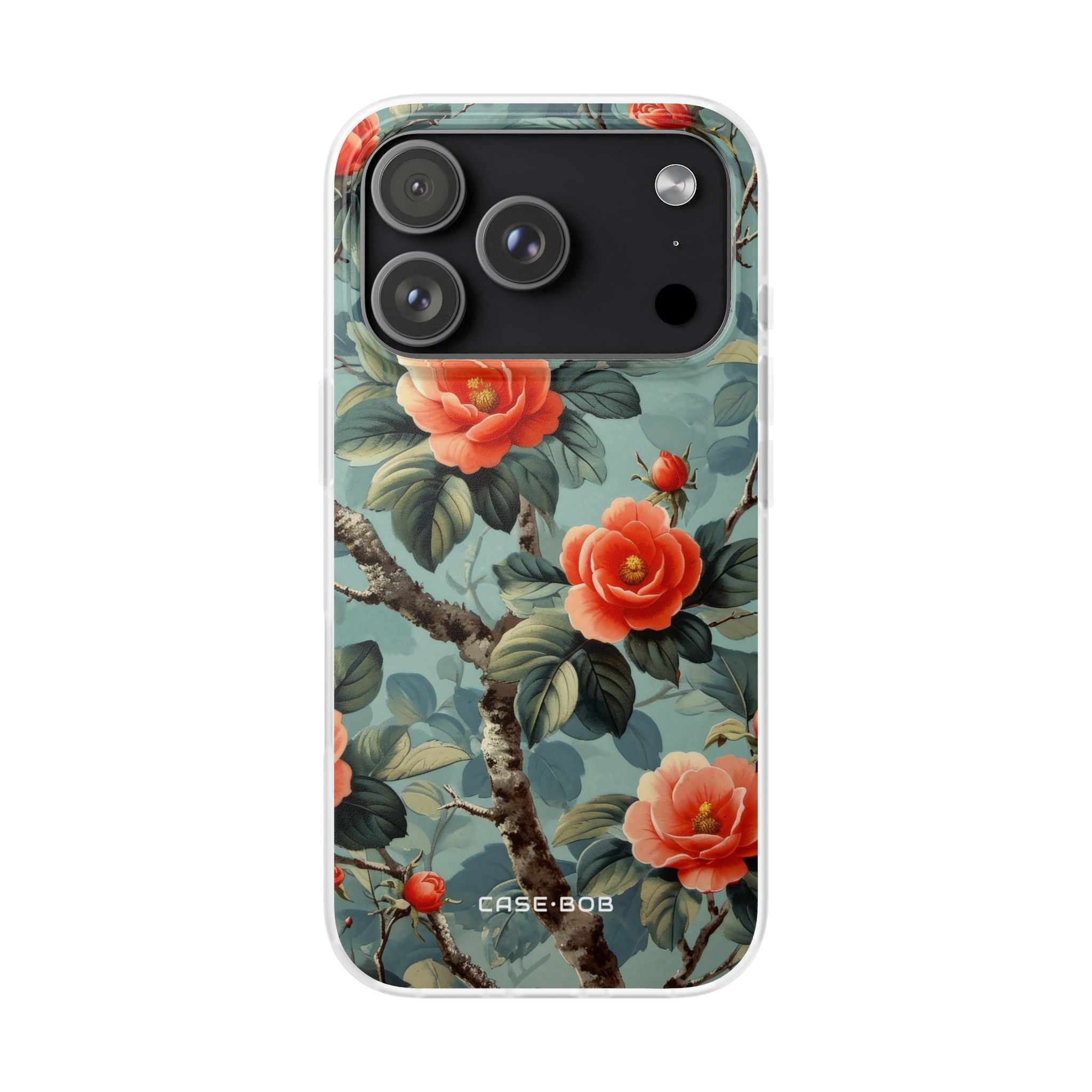 Coral Bloom iPhone 17 Pro Case - Soft - CASE•BOB