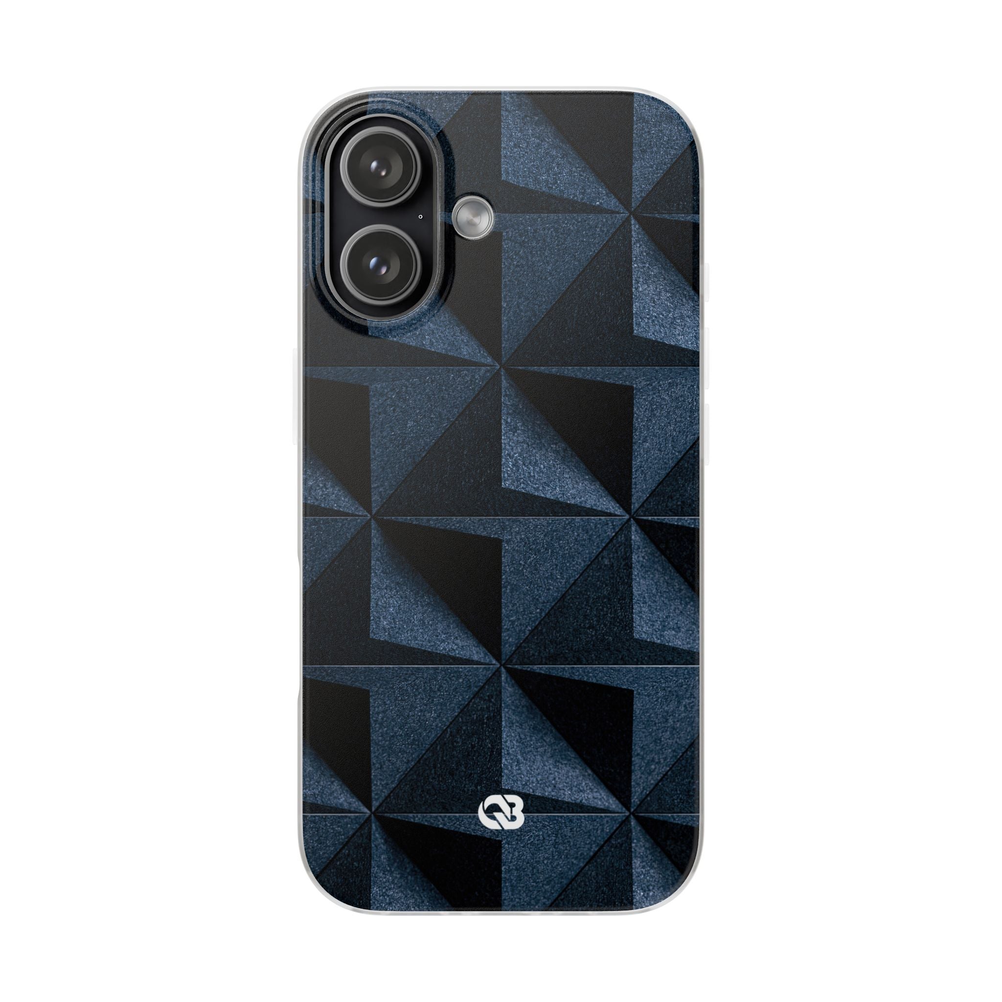 Blue Lite Phone Case for iPhone - Indigo Basalt Facets