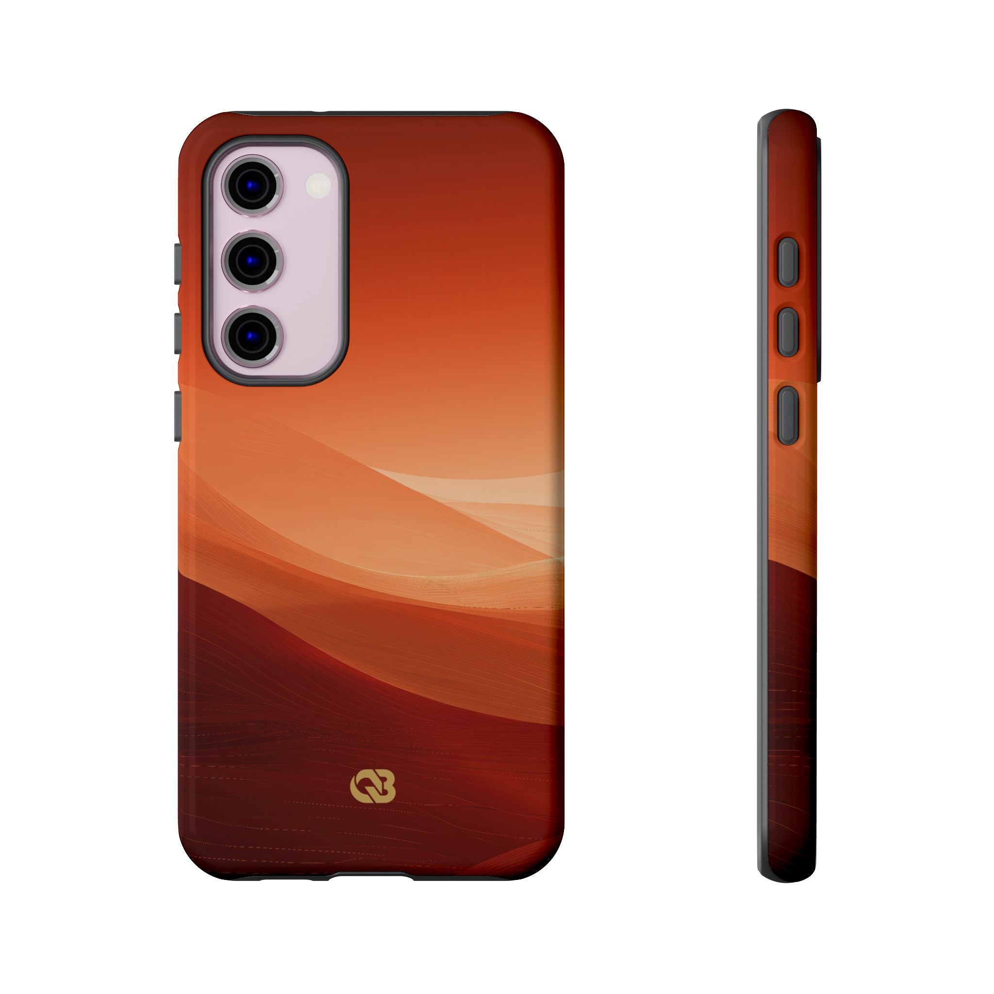 Orange Tough Phone Case for Samsung - Crimson Dune Gradient