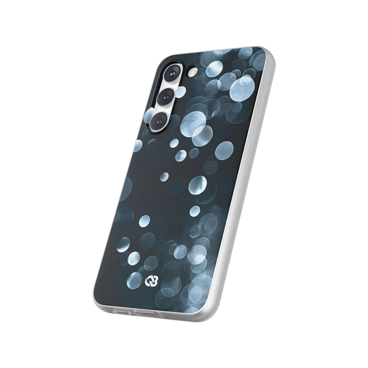 Black Lite Phone Case for Samsung - Silver Orbit Glow