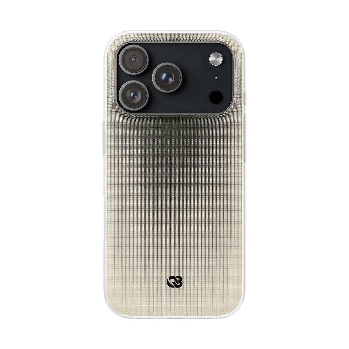 Beige Lite Phone Case for iPhone - Carbon Screen Grid