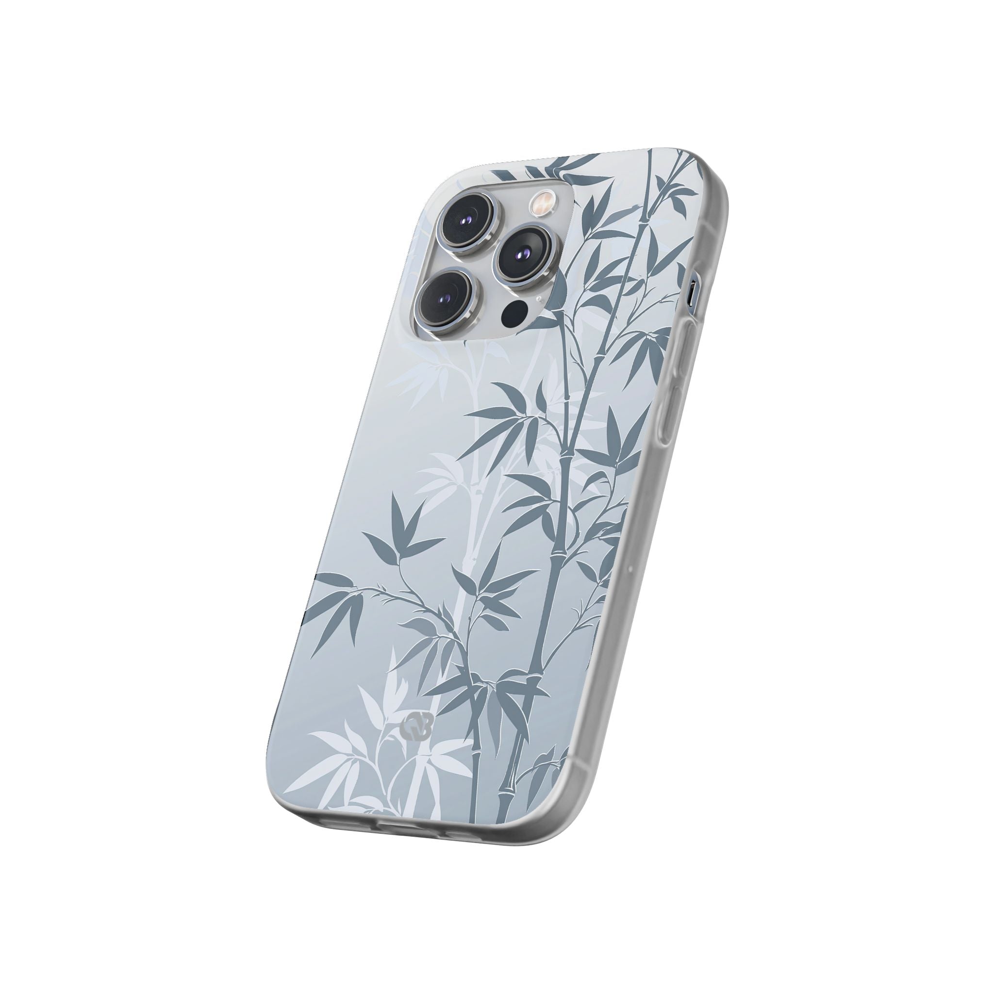 Blue Lite Phone Case for iPhone - Slate Bamboo Shadow