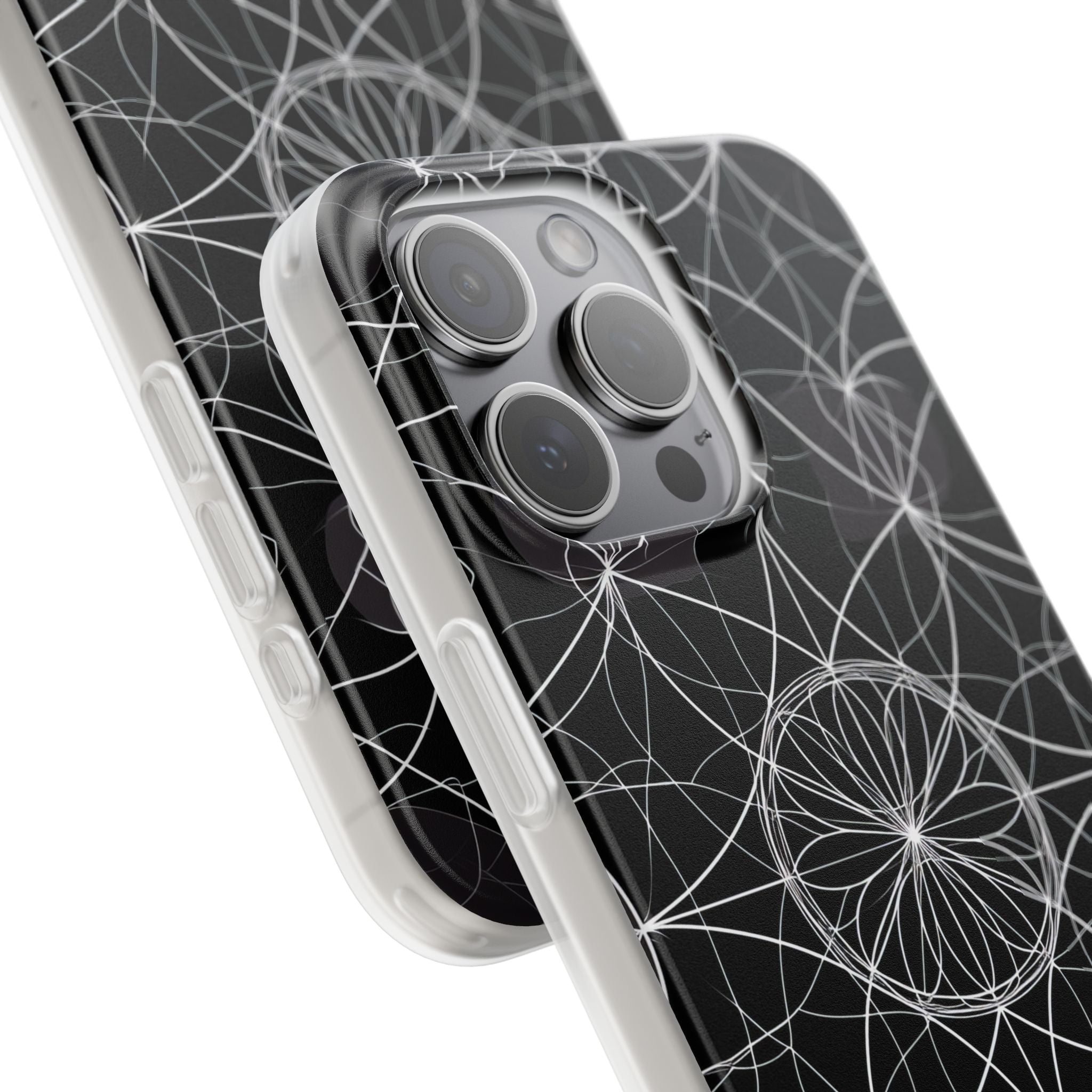 Radiant Petal Orbit iPhone 15 Pro Max Case - Soft