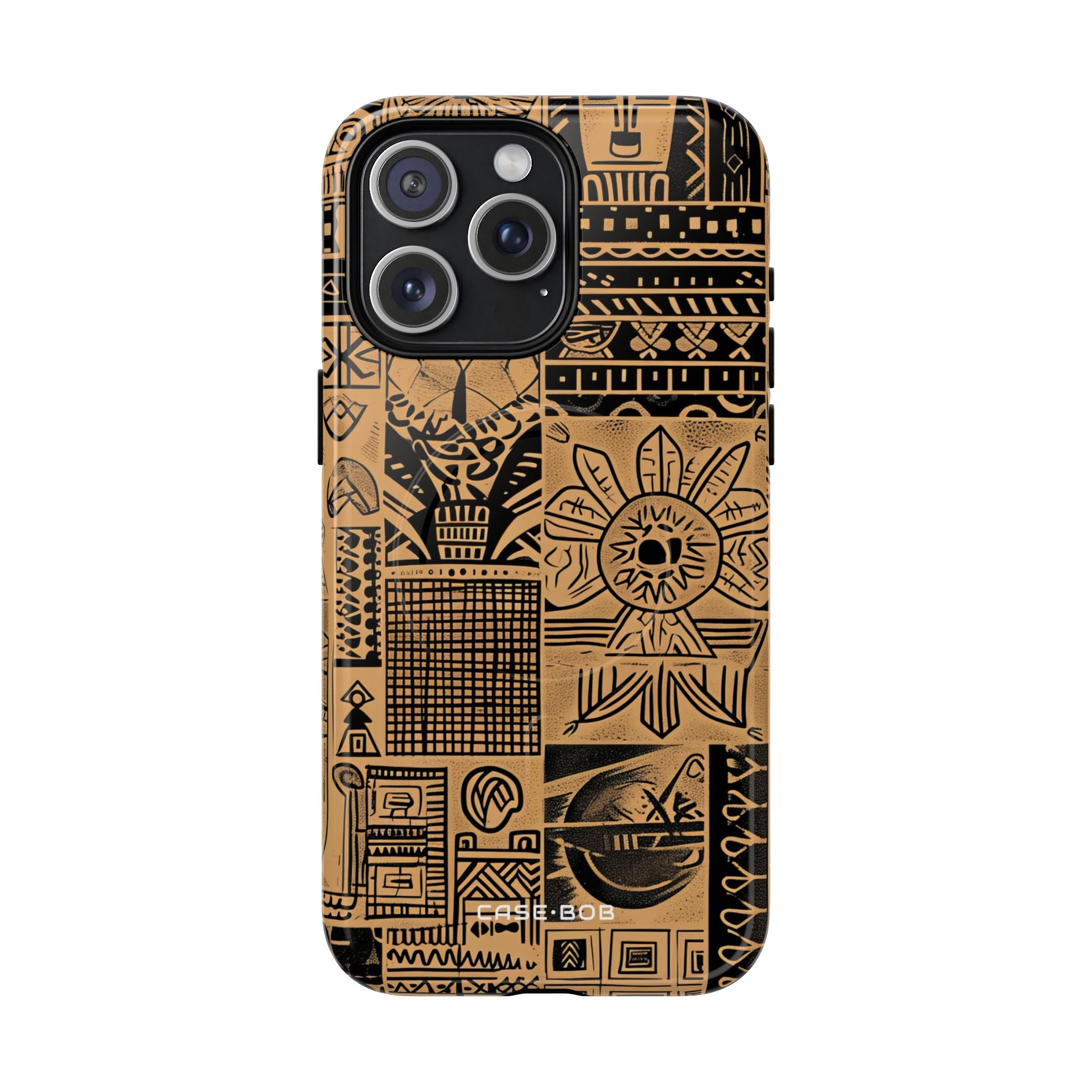 Tribal Faces iPhone 15 Pro Max Cover - Tough+