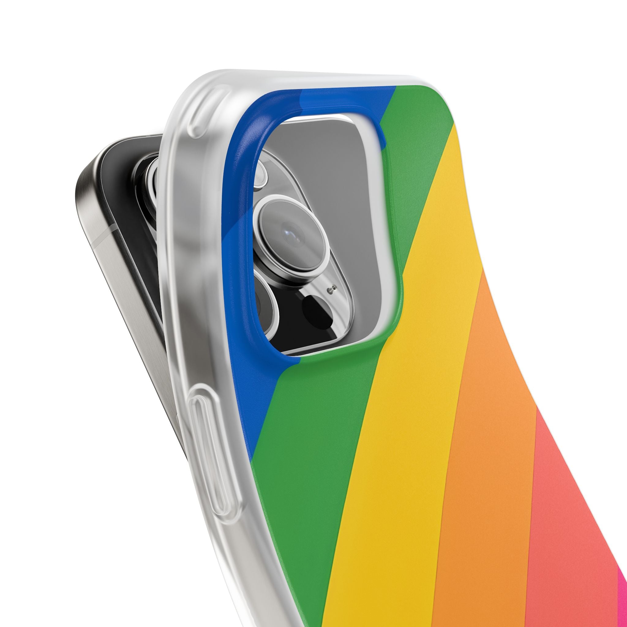 Vibrant Spectrum Slope · Soft Phone Case for iPhone