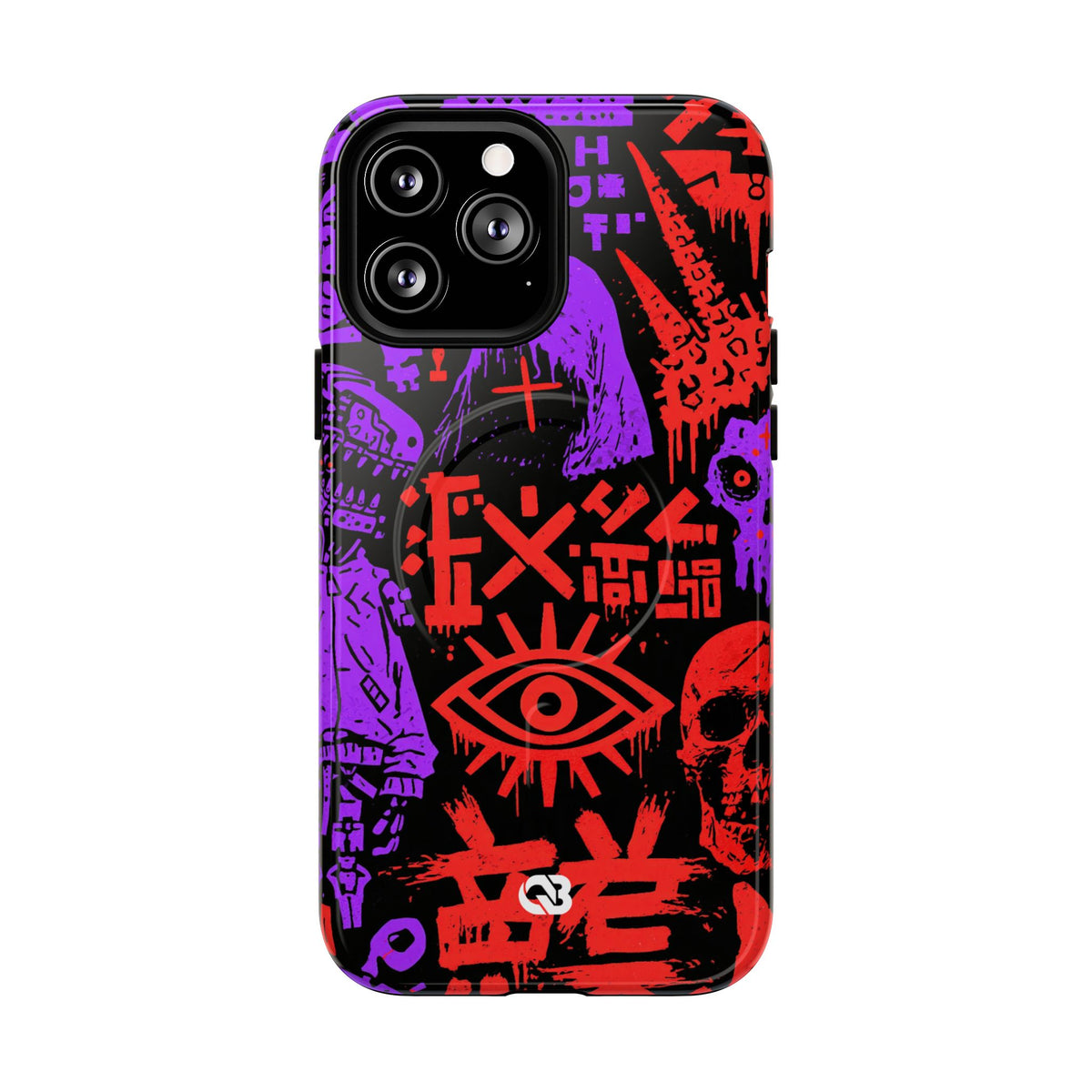Underground Cyber Glyphs · Tough 2.0 Magnetic Phone Case for iPhone · Black