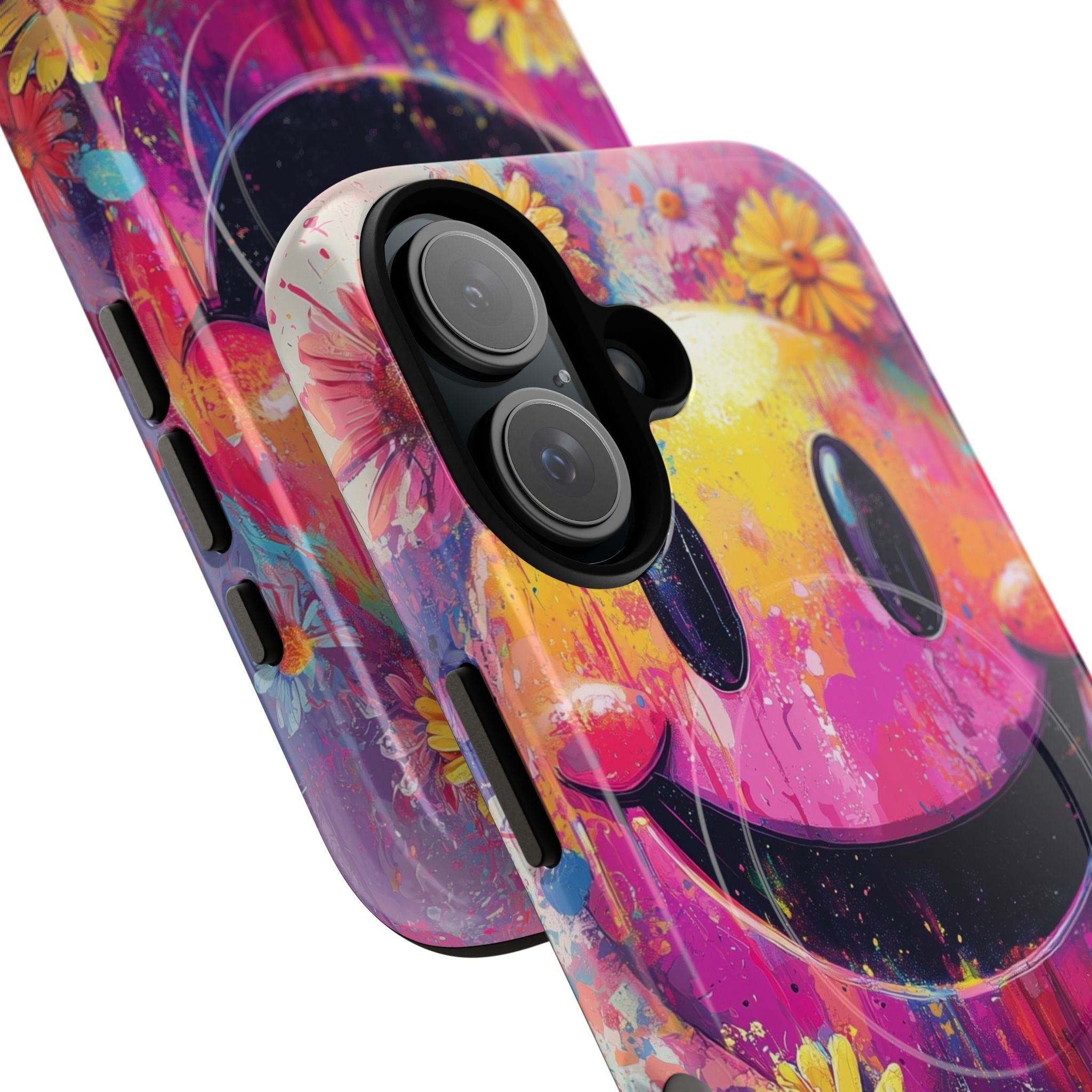 Vivid Grin Graffiti · Coque de téléphone Tough+ pour iPhone · Magsafe