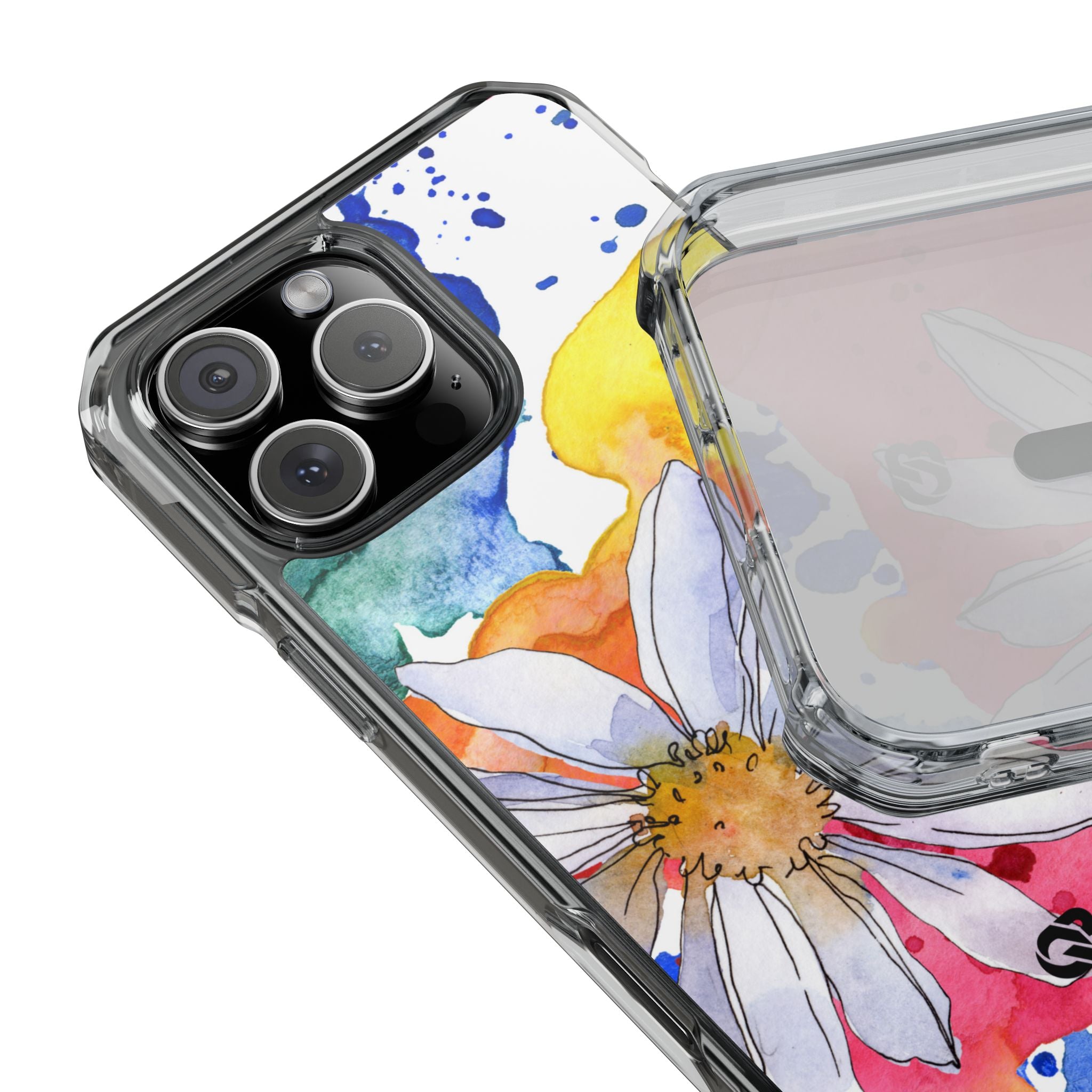 Vivid Bloom Splatter · Impact Phone Case for iPhone · Magsafe