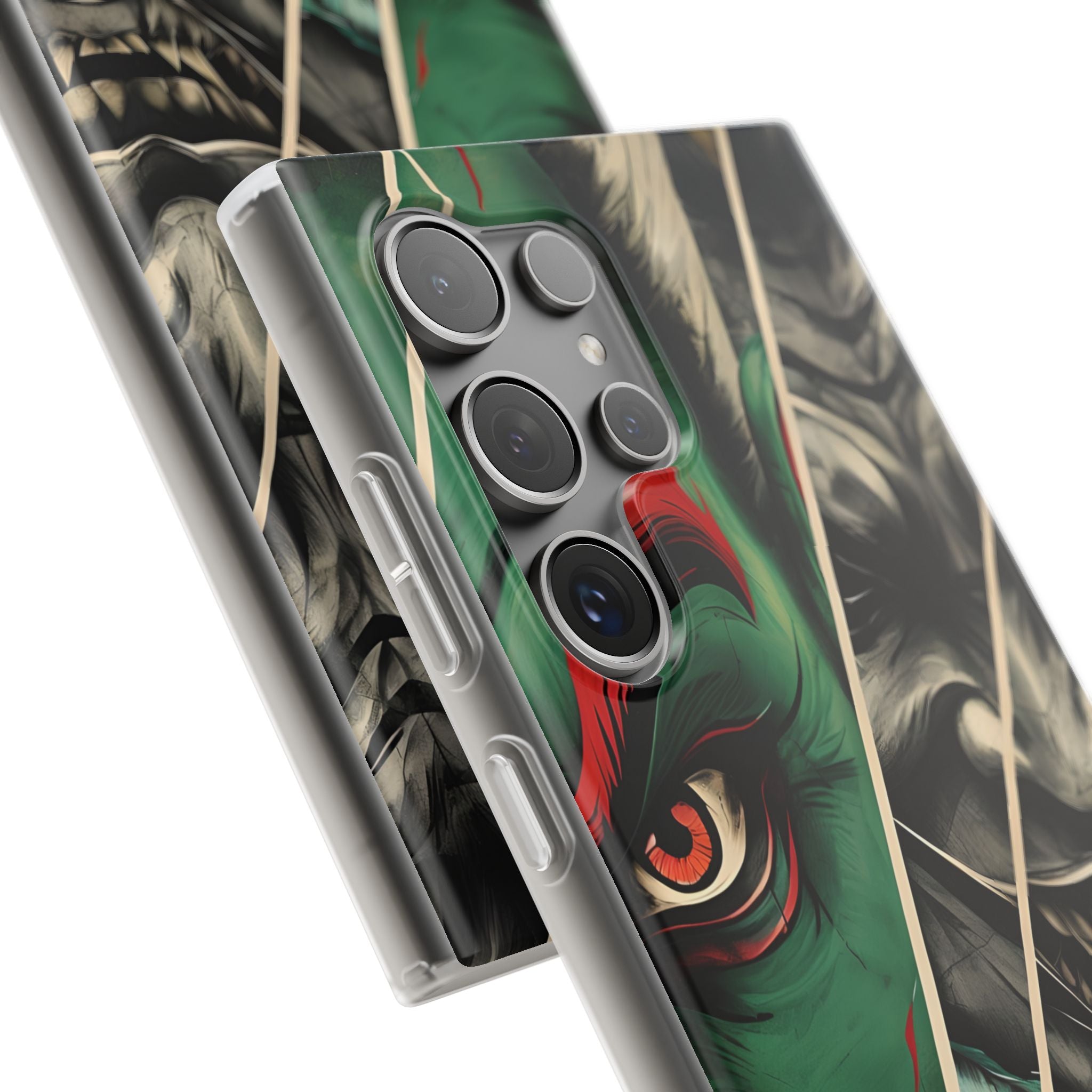 Emerald Oni Grin · Soft Handyhülle für Samsung