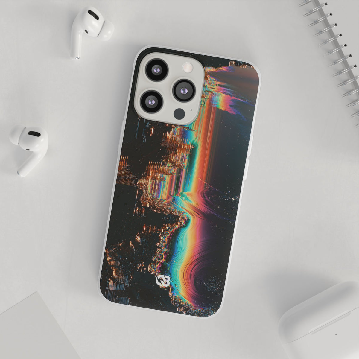 Prismatic Circuit · Lite Phone Case for iPhone · Black