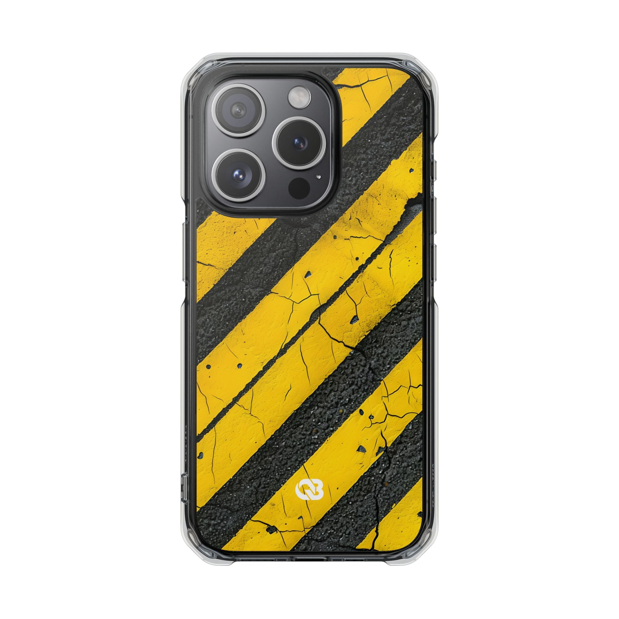 Cracked Hazard Stripes · Impact Custodia per iPhone · Magsafe