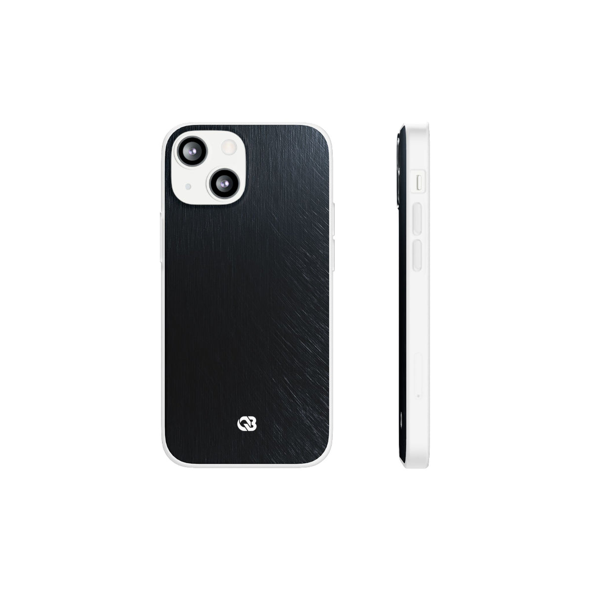 Brushed Obsidian Steel · Lite Phone Case for iPhone · Black