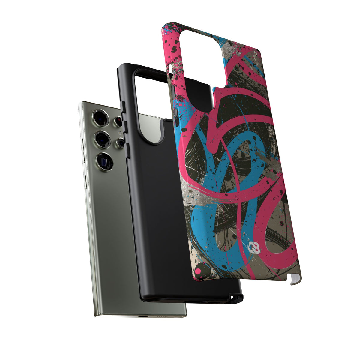 Cyber Splatter Flow · Tough Phone Case for Samsung · Pink