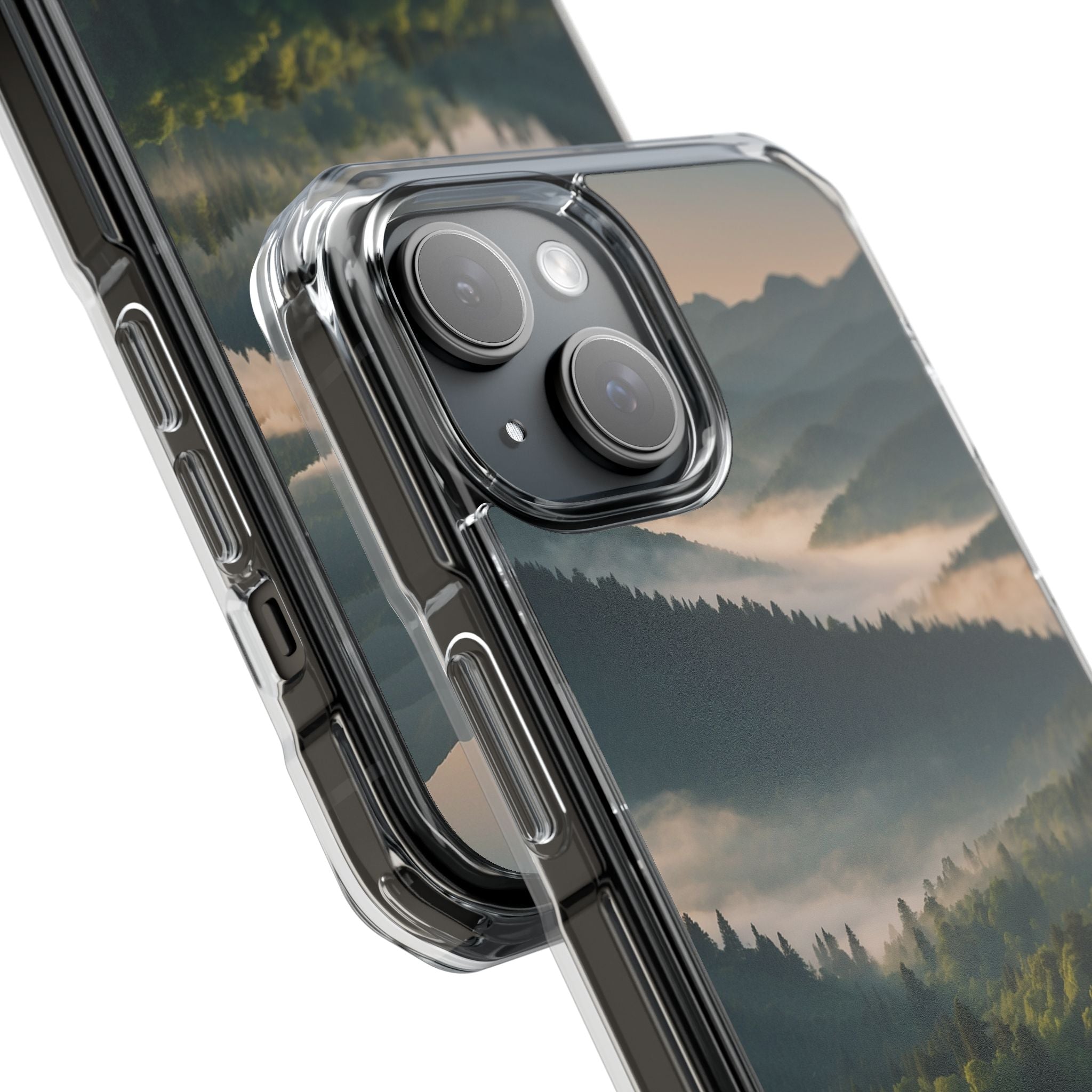 Foggy Mountain Ridge · Impact Handyhülle für iPhone · Magsafe