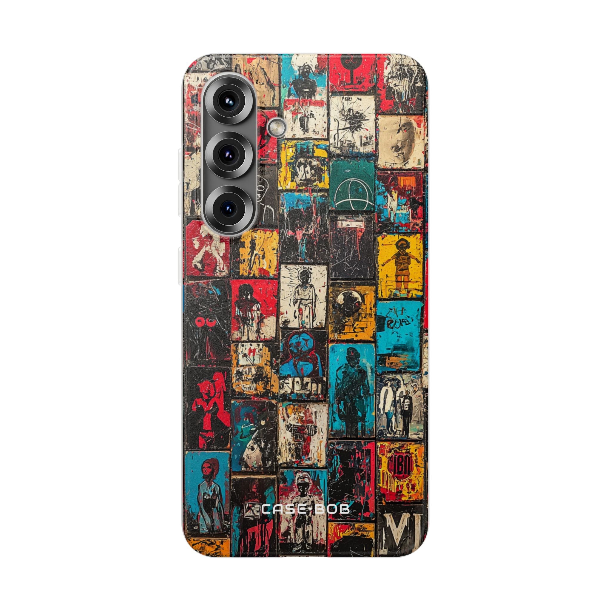 Gemustertes Raster Samsung S25 Case - Soft
