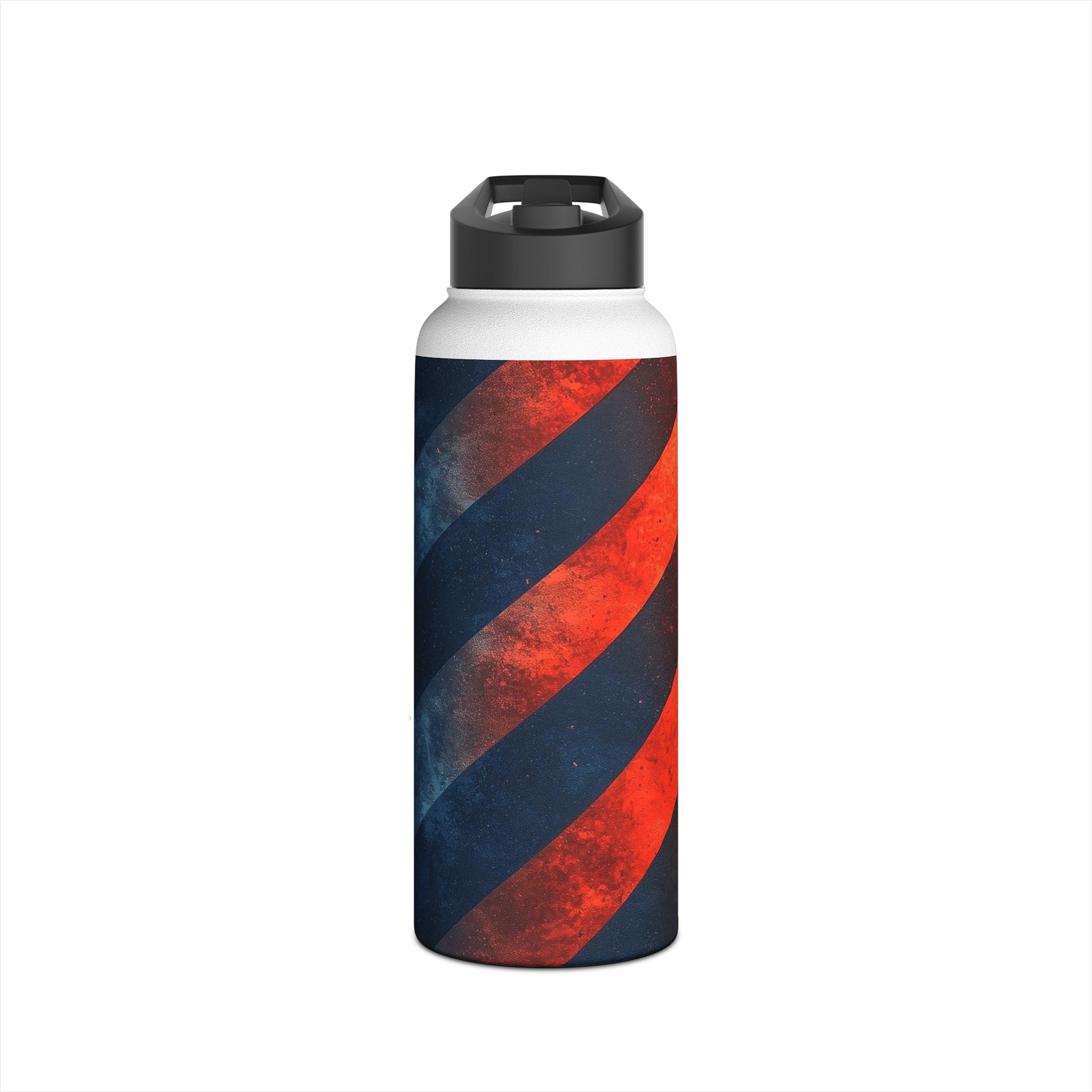 Diagonal Stripes Blaze - Stainless Steel Water Bottle