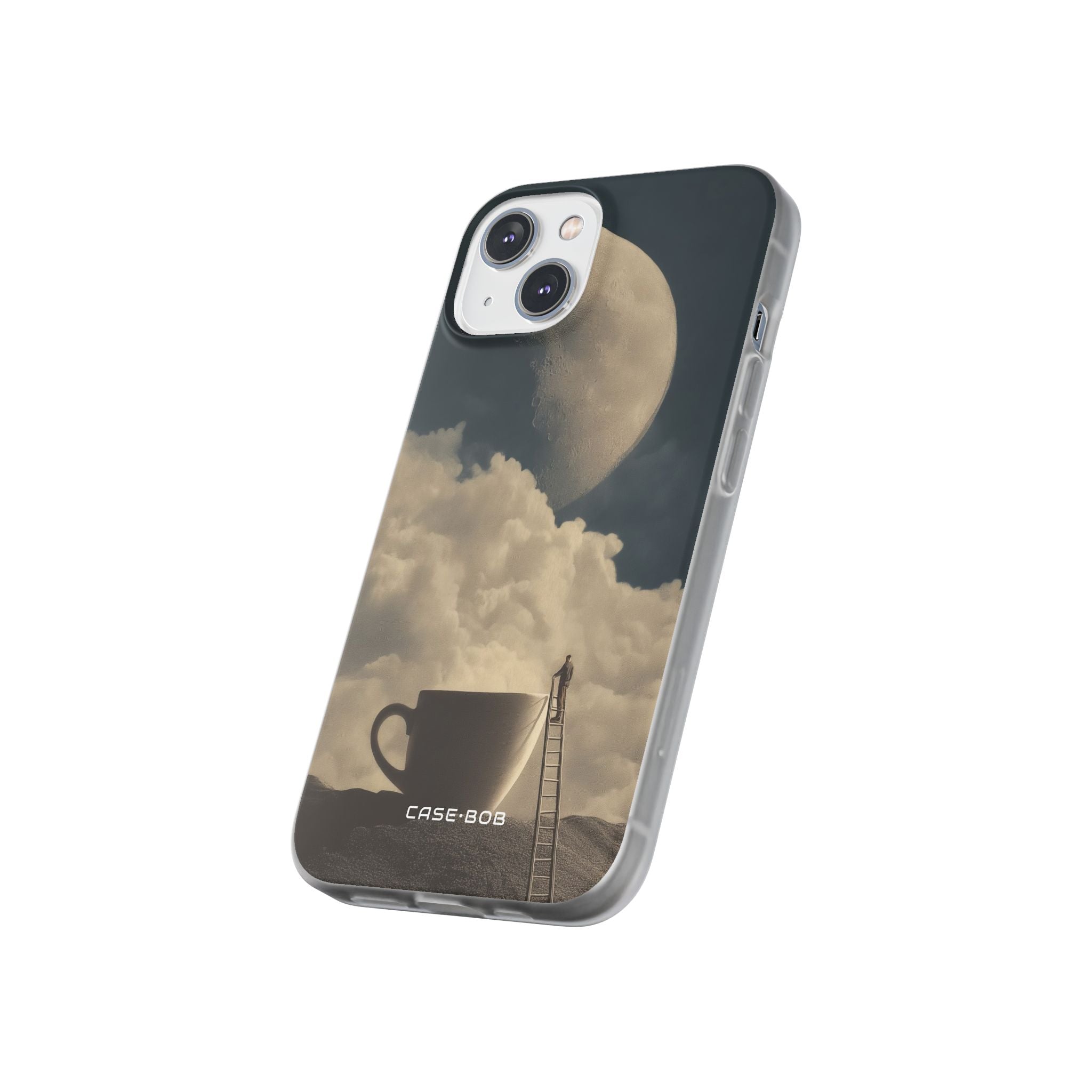 Moonlit Cup iPhone 14 Cover - Blød