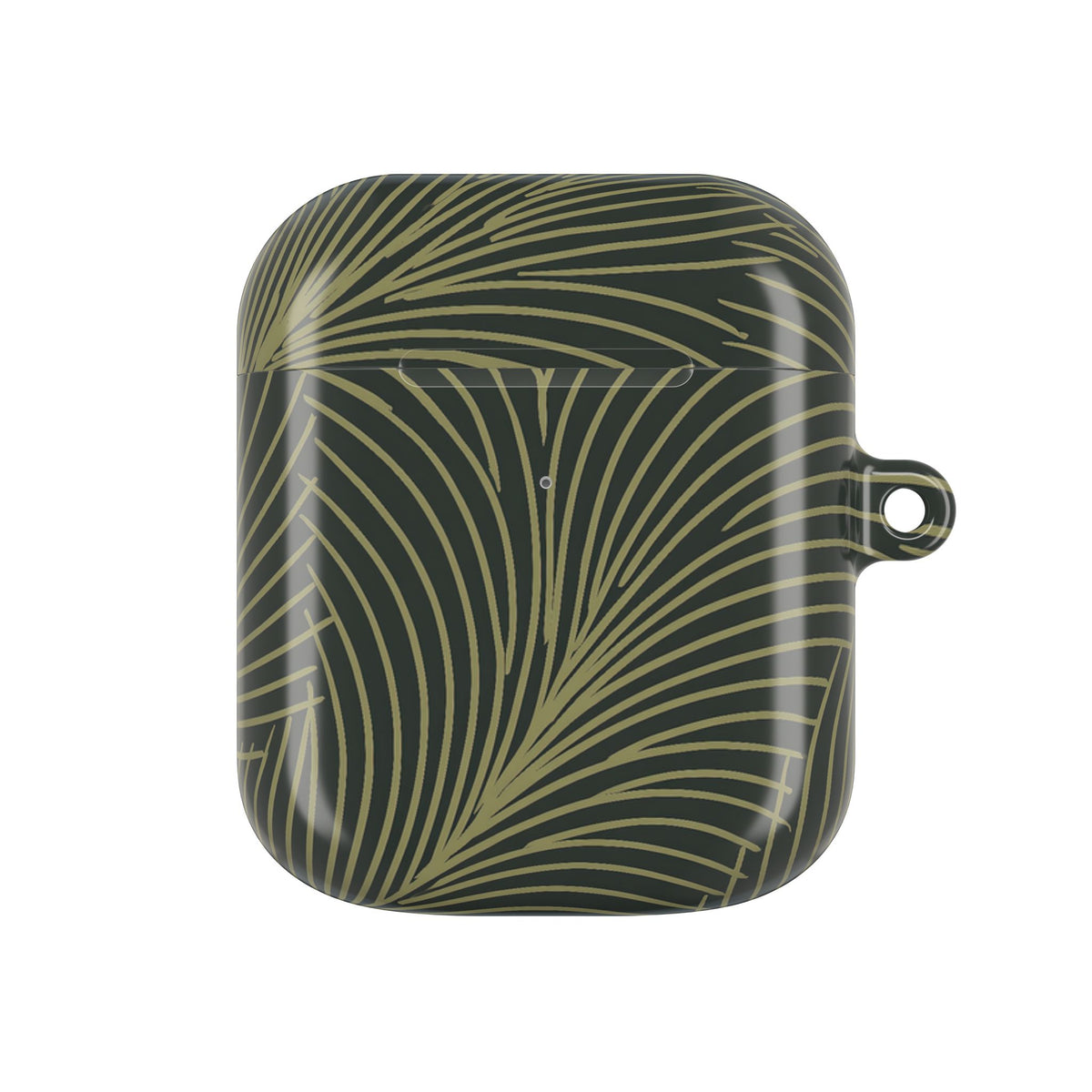 Midnight Palm Frond · Hard Case for AirPods & AirPods Pro · Green