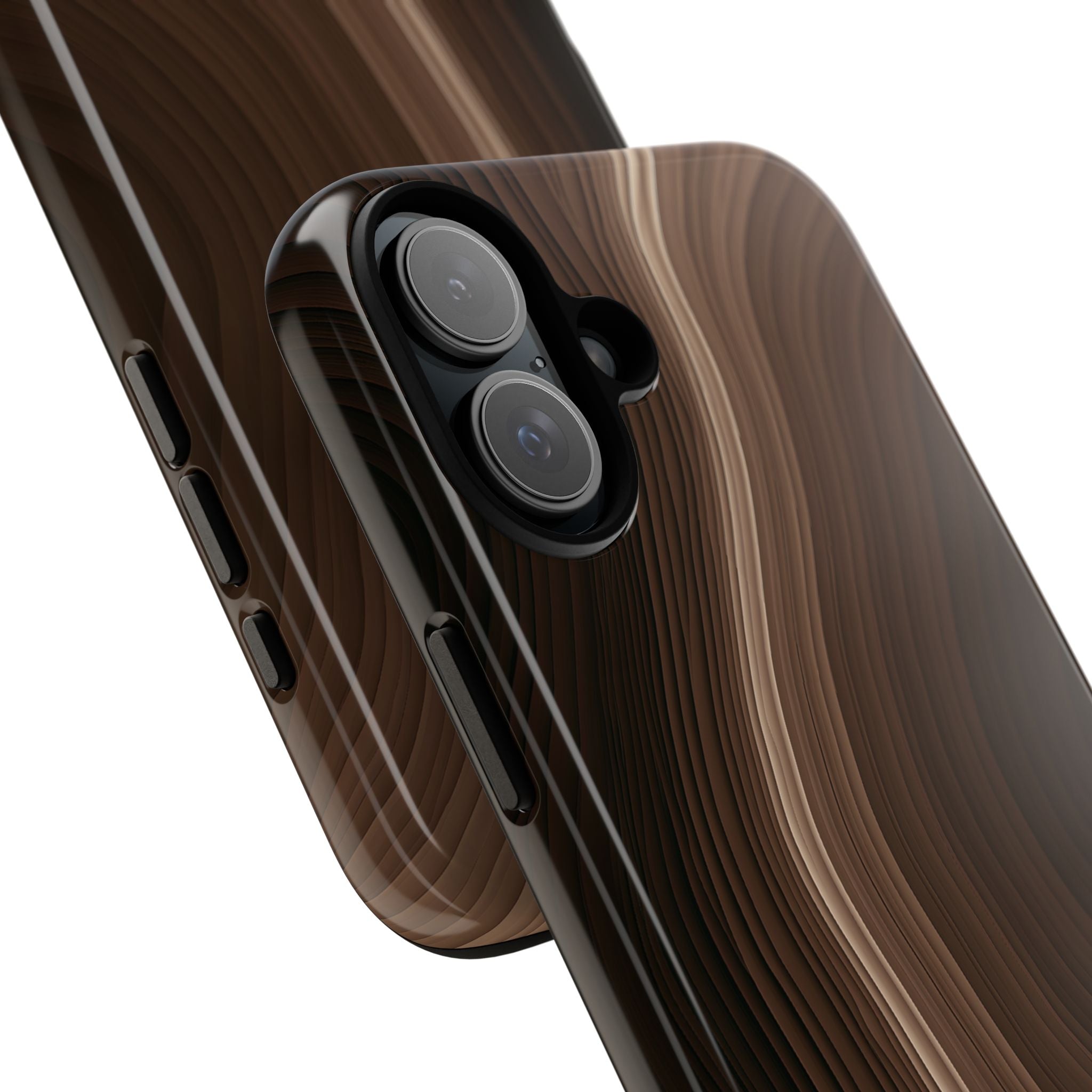 Brown Tough Phone Case for iPhone - Bronzed Canyon Relief