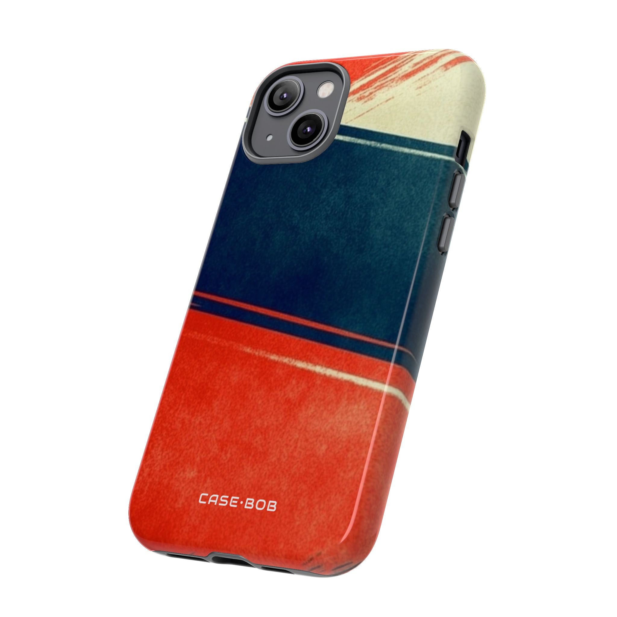 Blue Diagonal Motion iPhone 14 Plus Skal - Tough