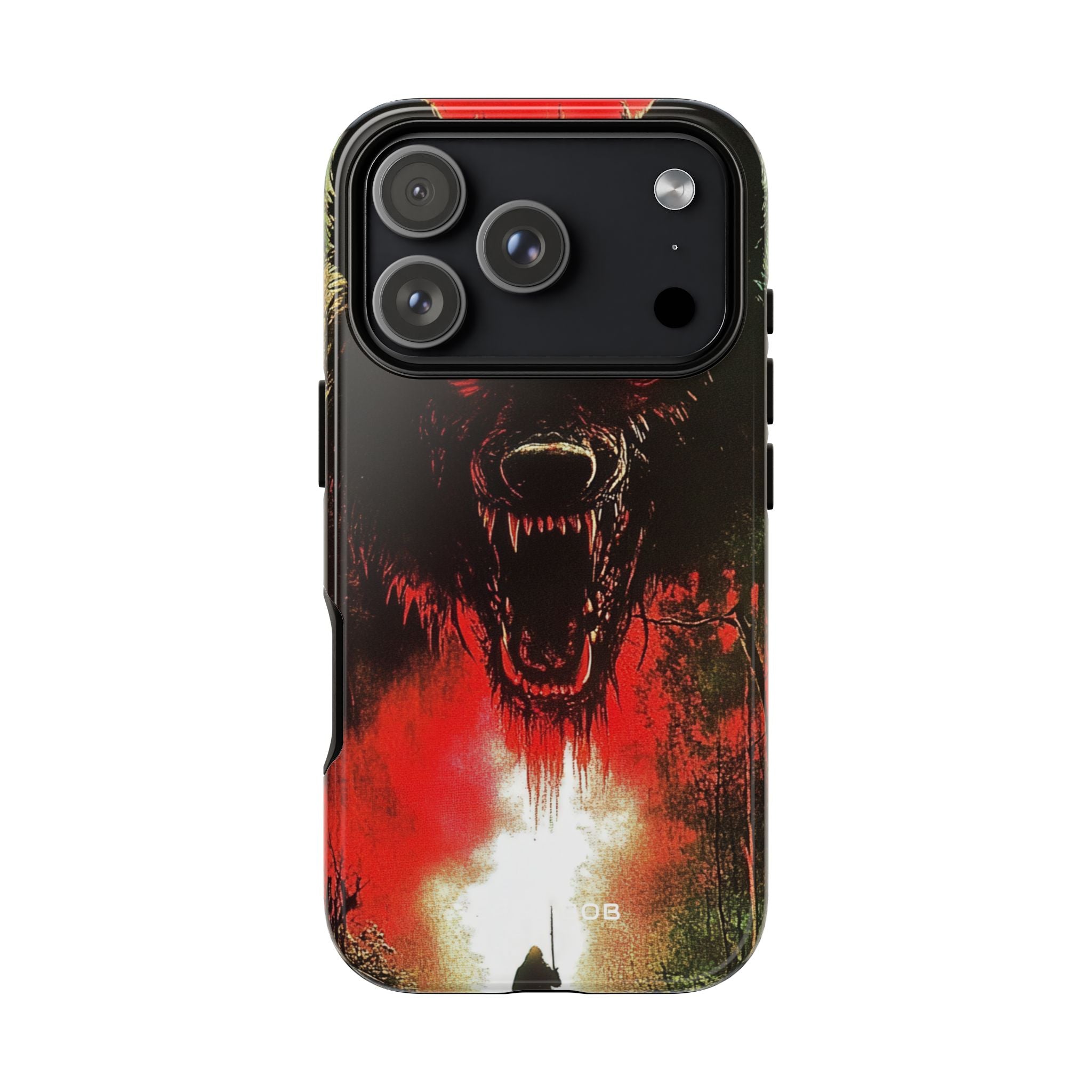 Crimson Wolf iPhone 17 Pro Case - Tough - CASE•BOB