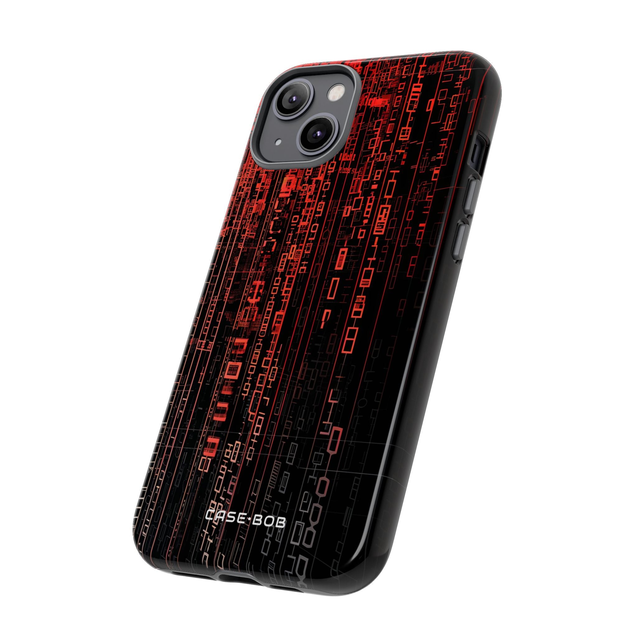 Crimson Glyphs iPhone 14 Plus Case - Tough
