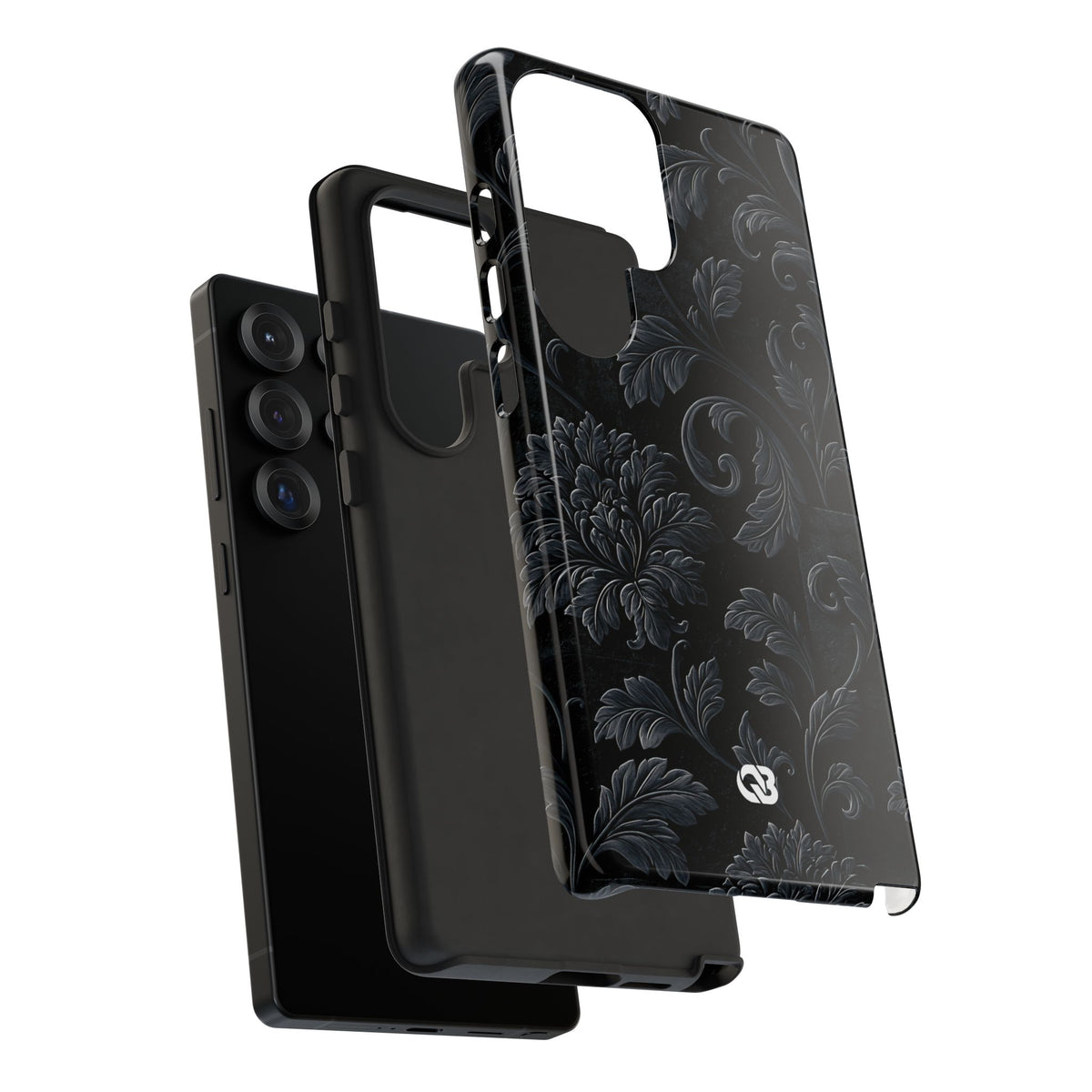 Obsidian Damask · Tough Phone Case for Samsung · Black