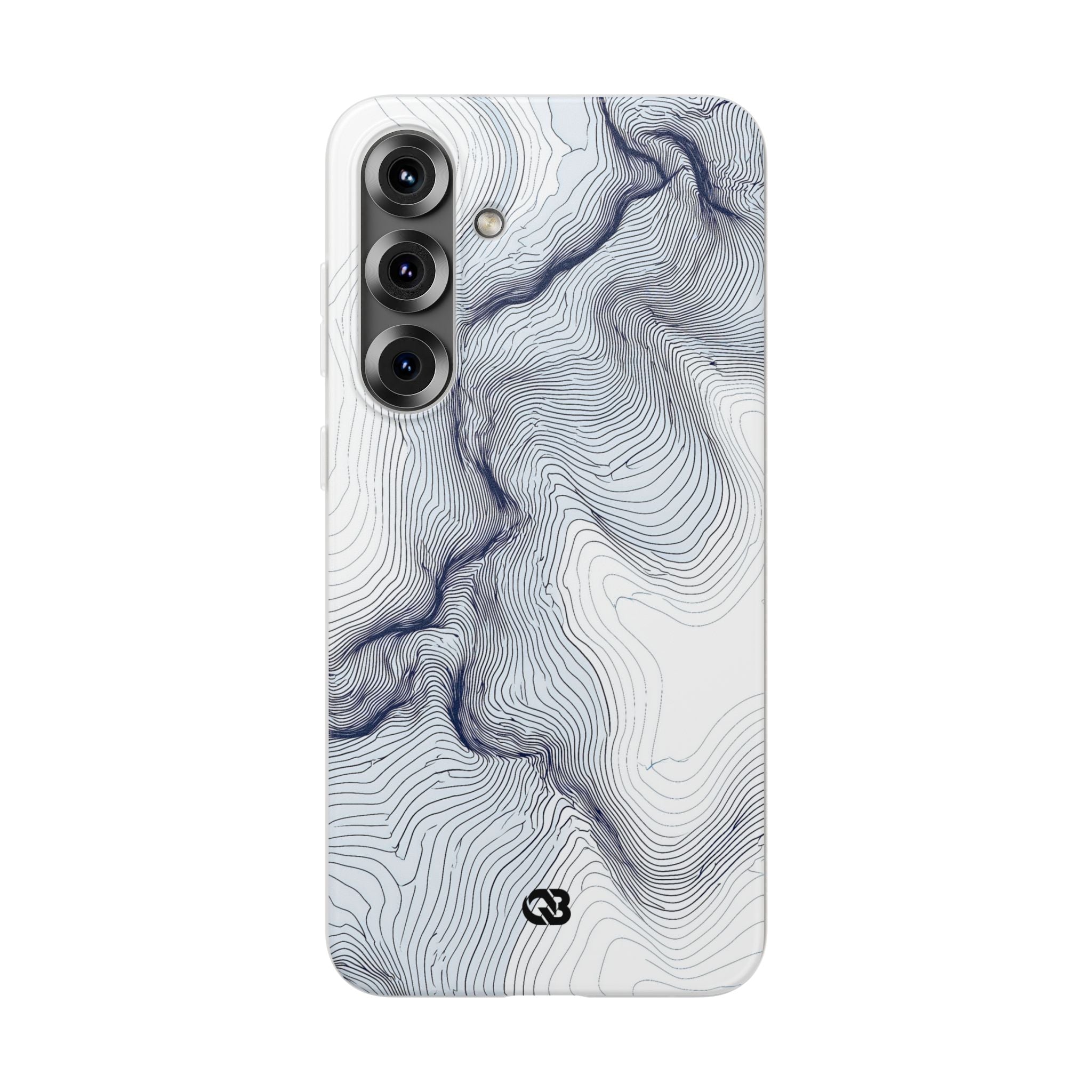 White Lite Phone Case for Samsung - Nordic Ridge Topo