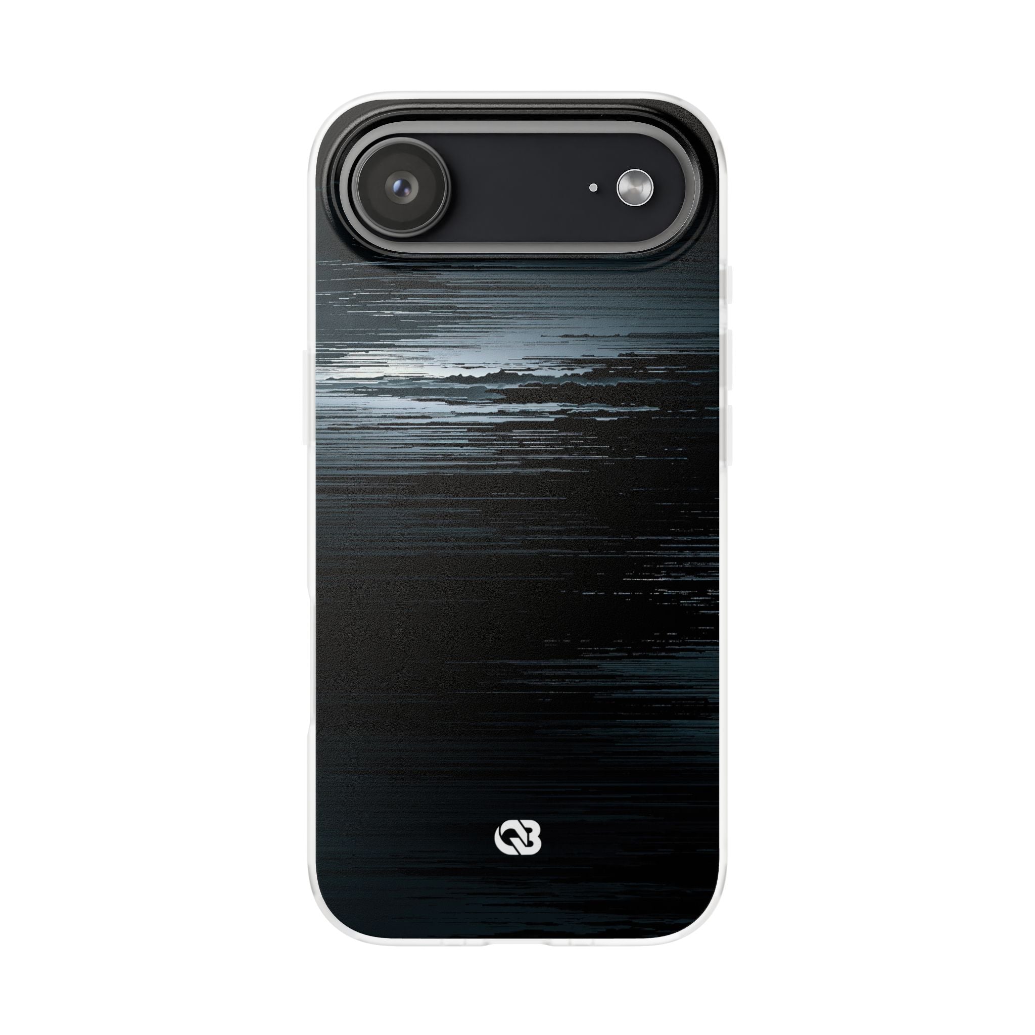 Black Lite Phone Case for iPhone - Frozen Signal Glitch