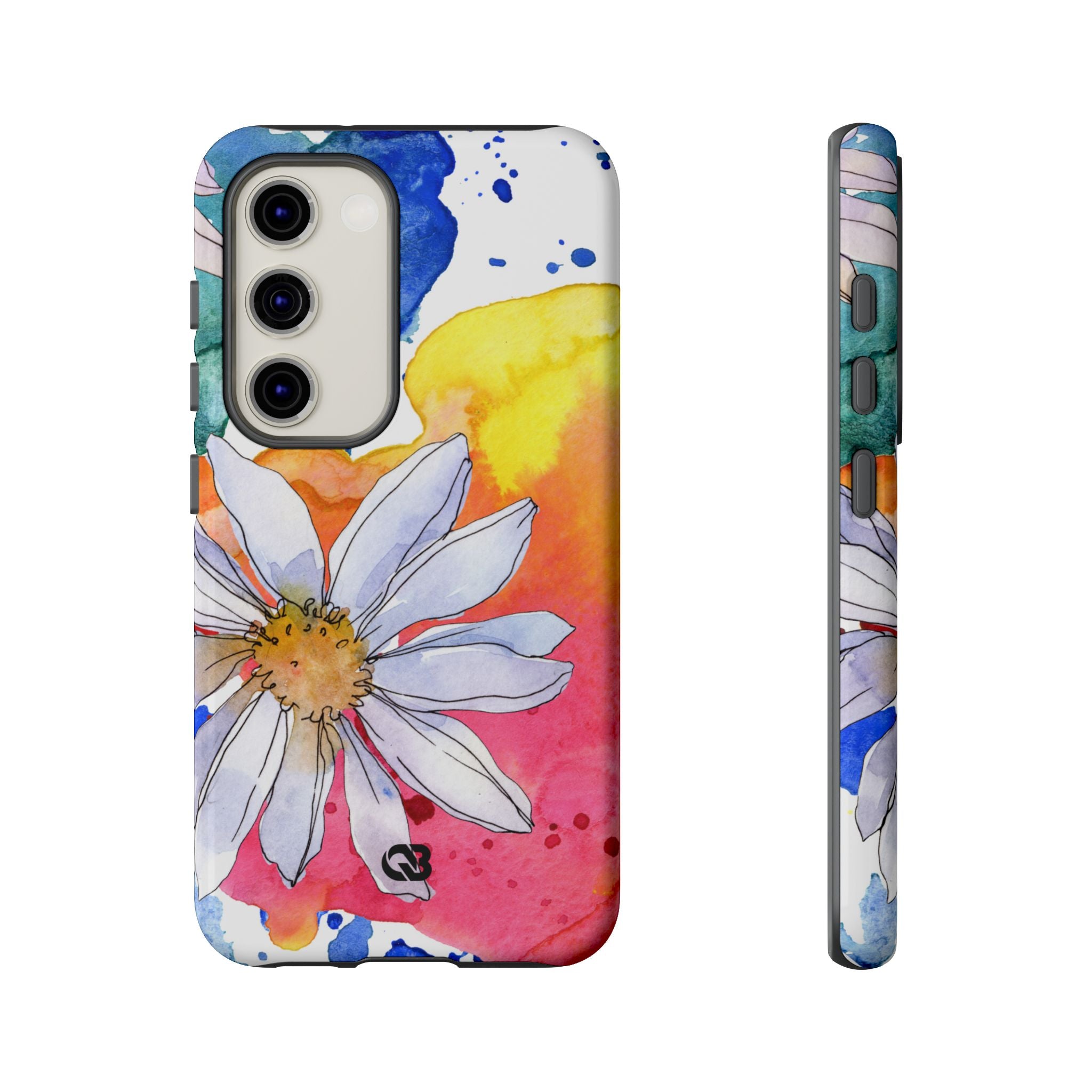 Vivid Bloom Splatter · Tough Handyhülle für Samsung