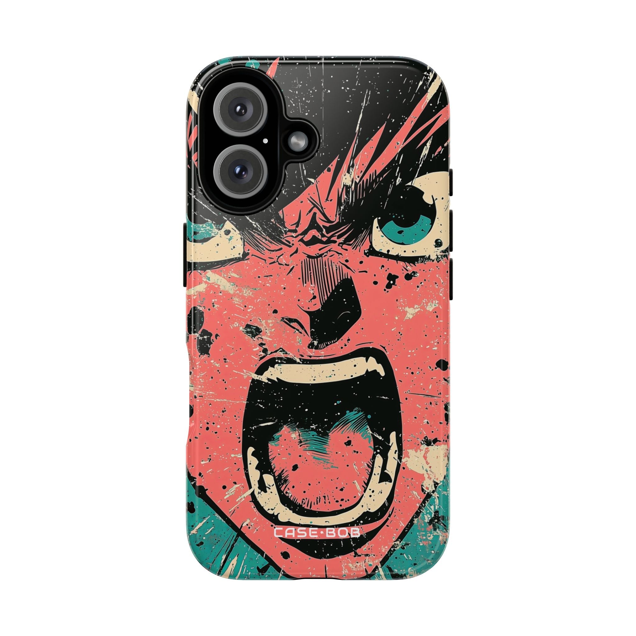 Screaming Face Pink iPhone 16 Case - Tough