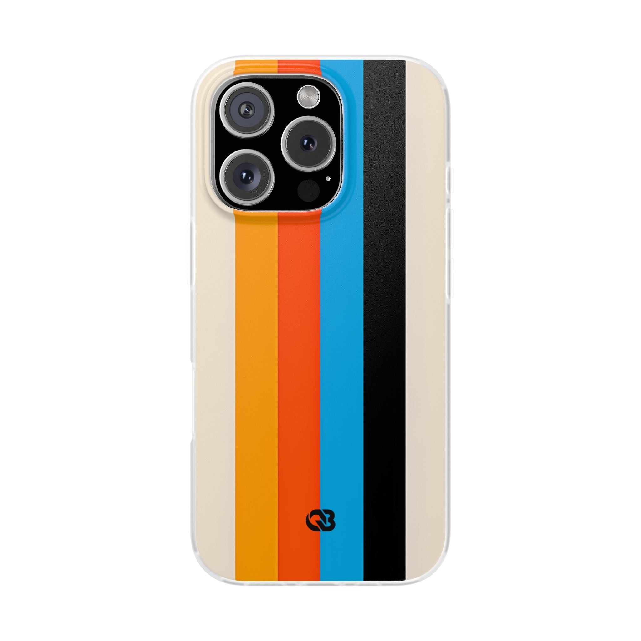 Retro Racing Stripes · Soft Phone Case for iPhone