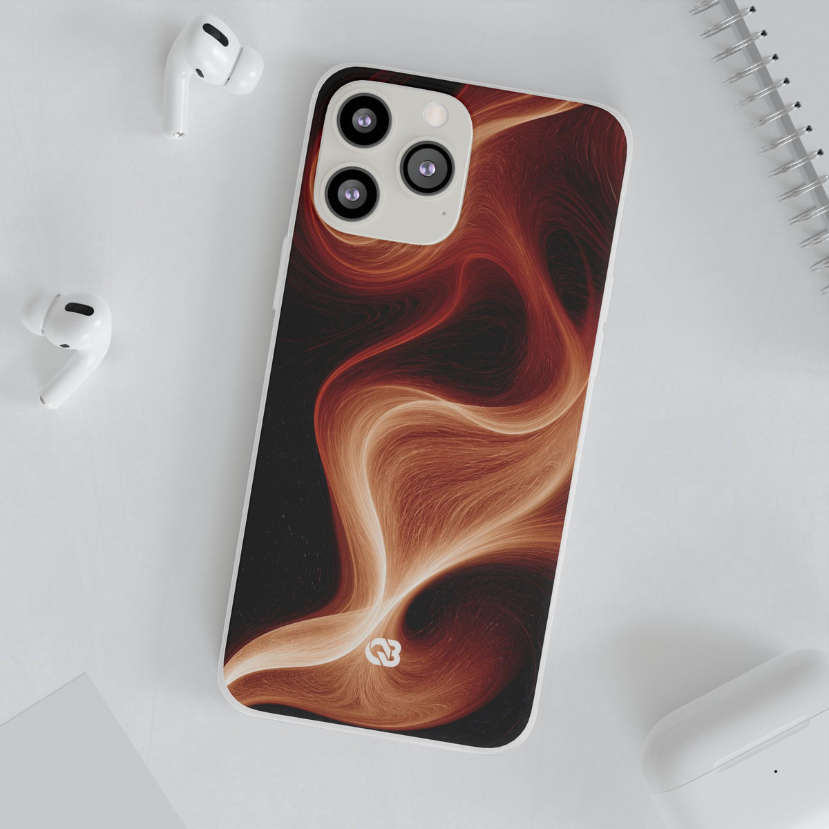 Solar Ember Flow · Lite Phone Case for iPhone · Orange