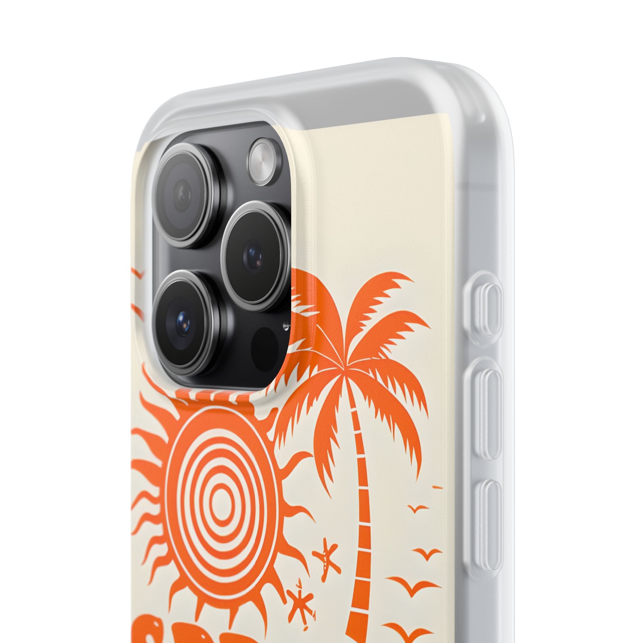 Retro Orange Tide · Soft Hoesje voor iPhone
