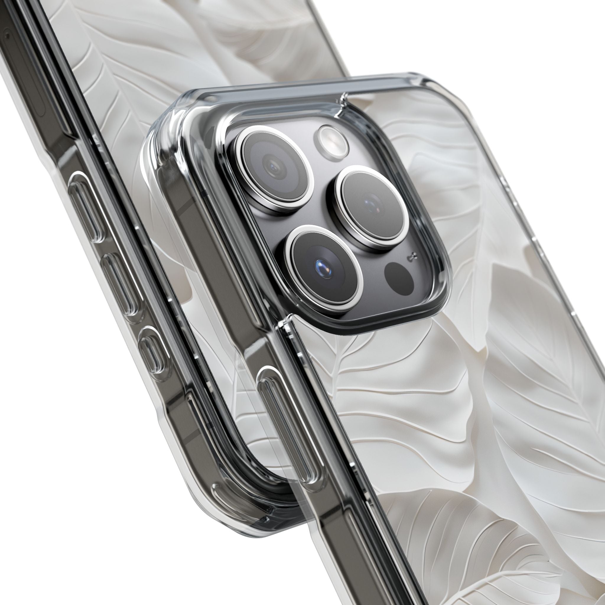 Sculpted Ivory Leaves · Impact Phone Case for iPhone · Magsafe