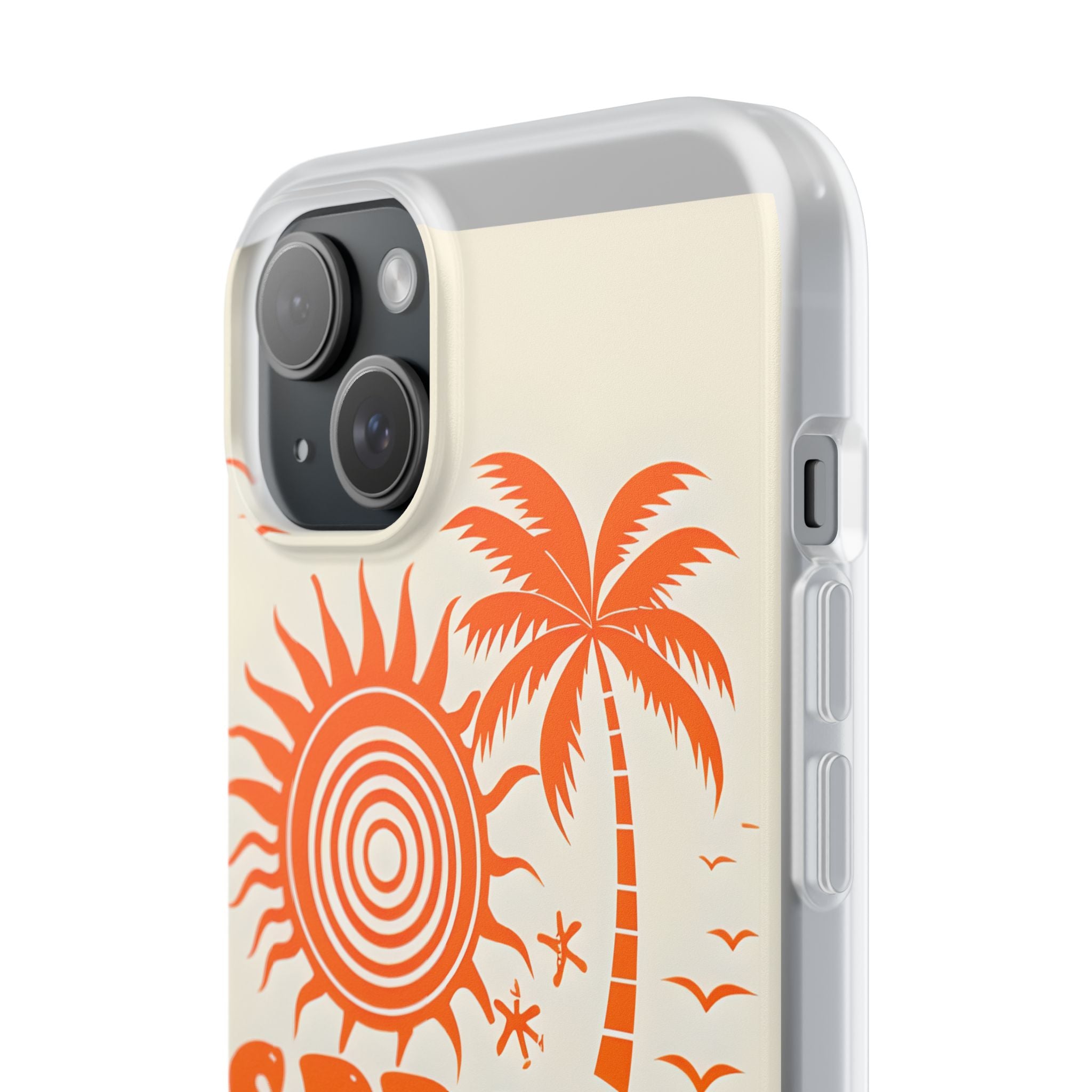 Retro Orange Tide · Soft Hoesje voor iPhone
