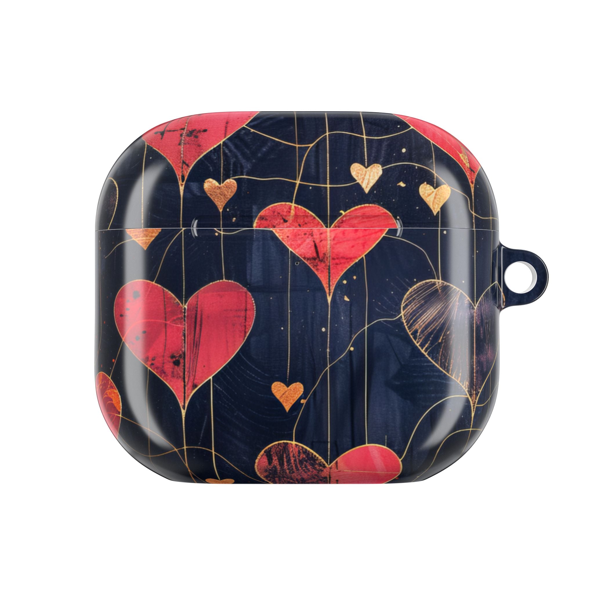 Textured Heart Grid - AirPods Case