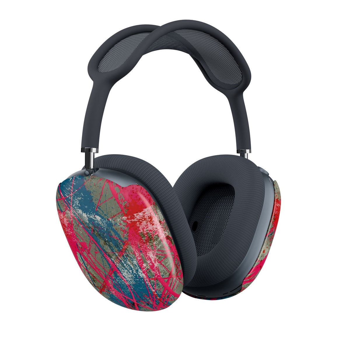 Neon Static Drip · Hard Case for AirPods Max · Pink