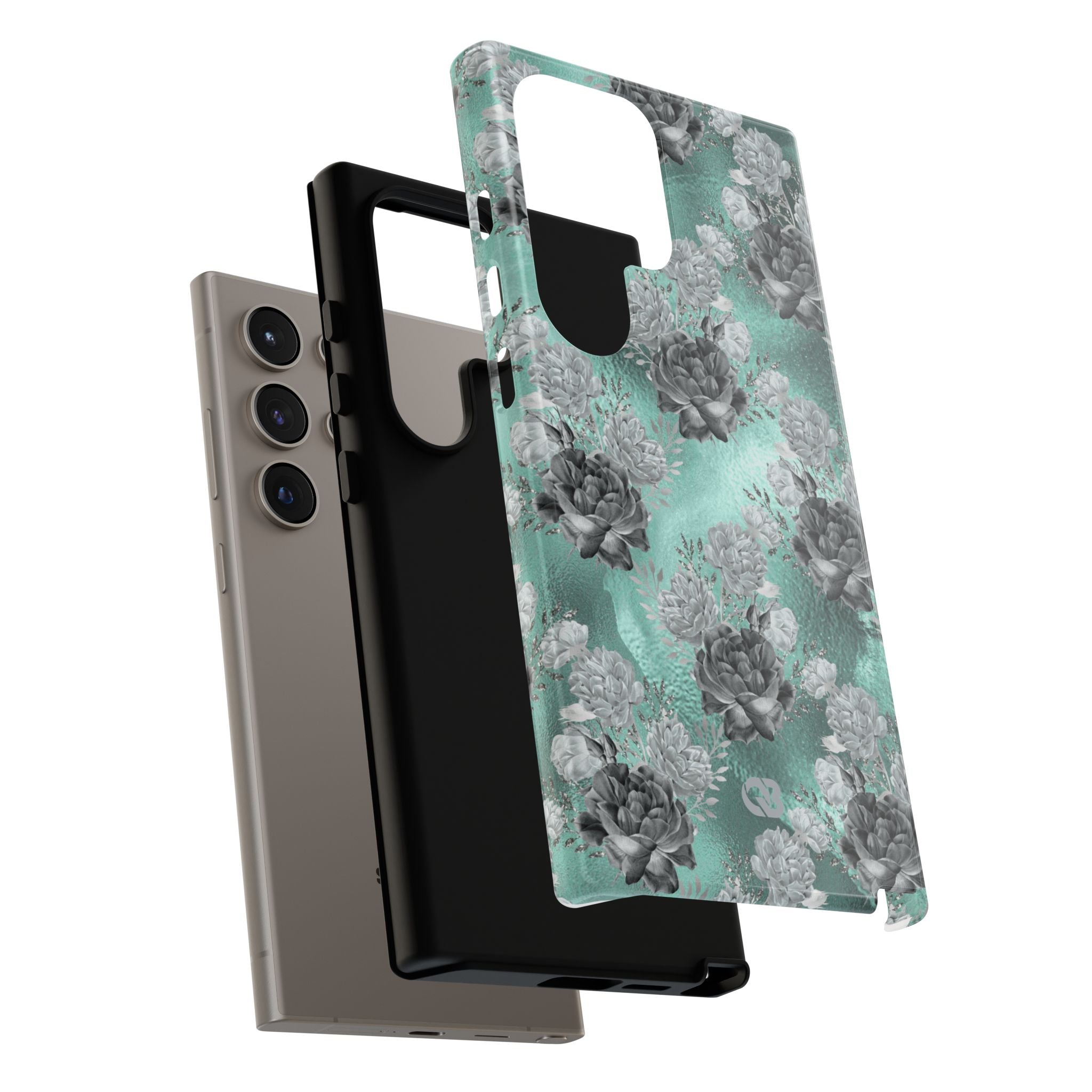 Frost Mint Floral · Tough Phone Case for Samsung
