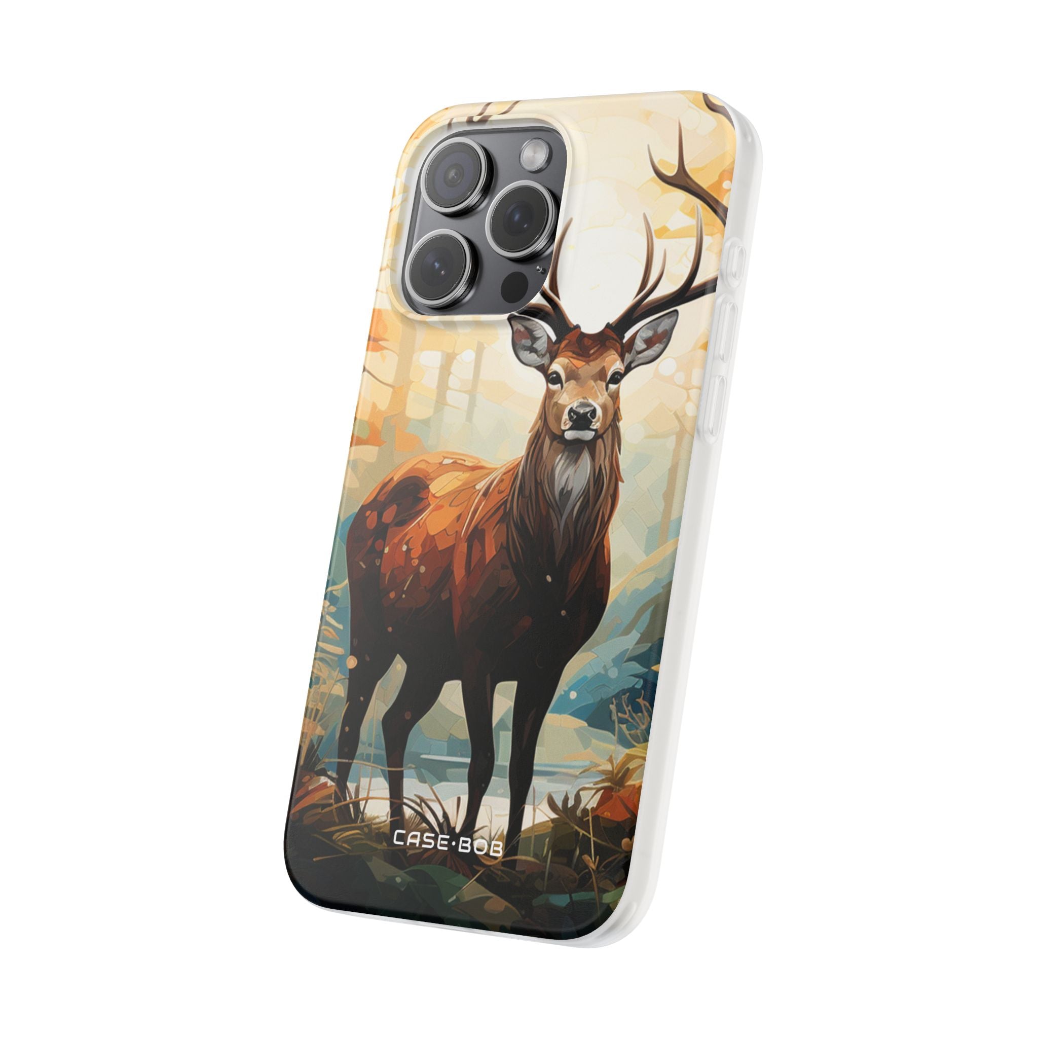 Glowing Stag iPhone 15 Pro Max Case - Soft - CASE•BOB