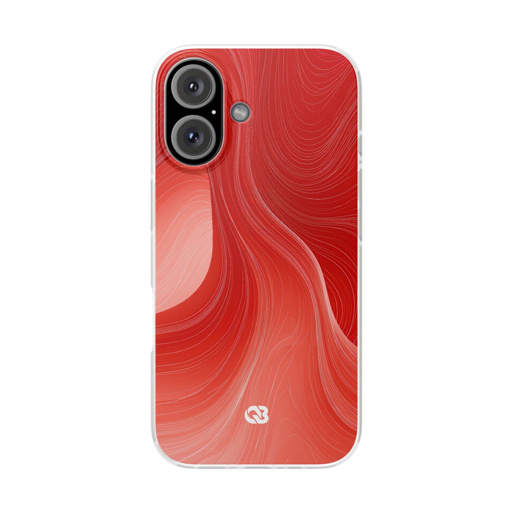 Red Lite Phone Case for iPhone - Crimson Silk Strands