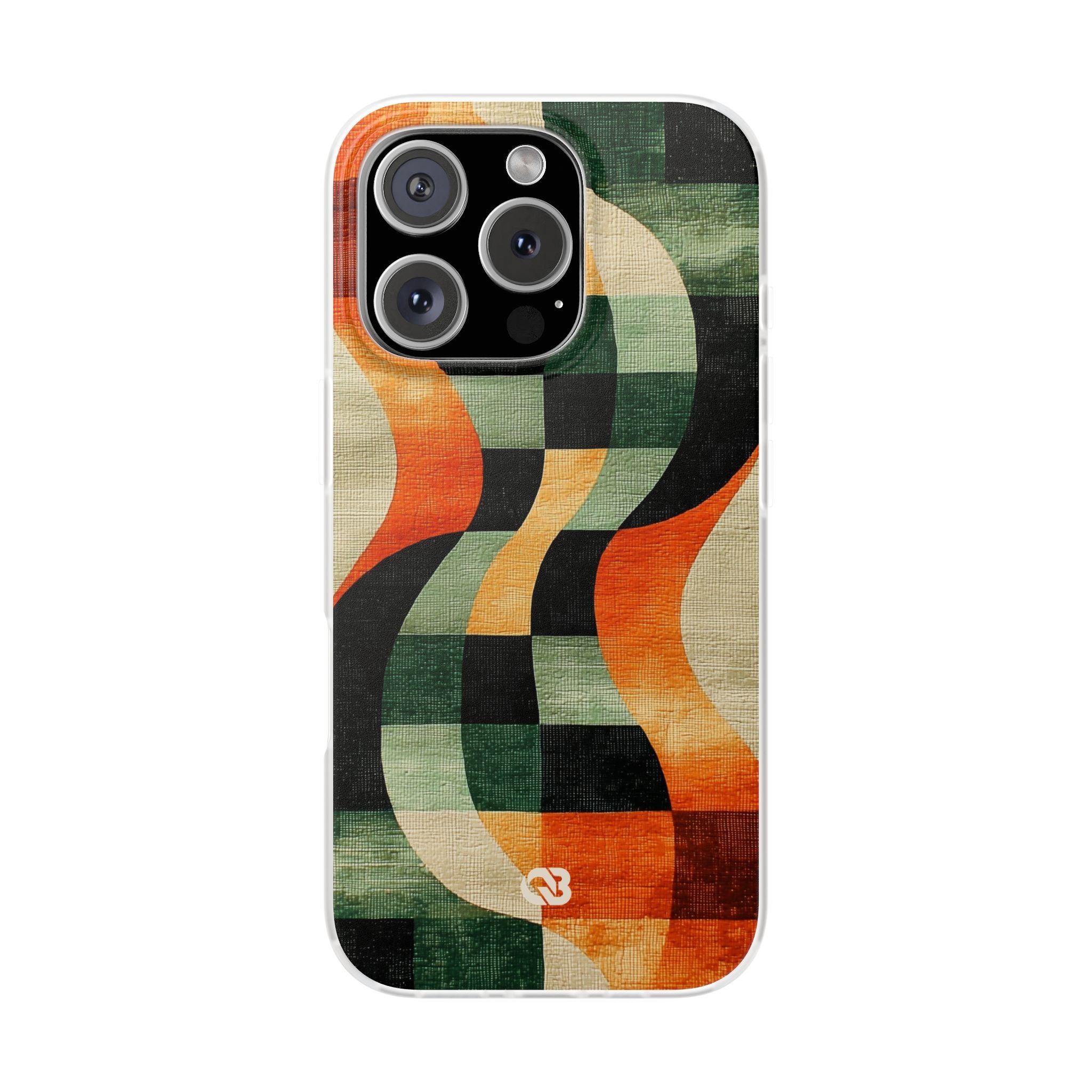 Burnt Orange Curve · Soft Phone Case for iPhone